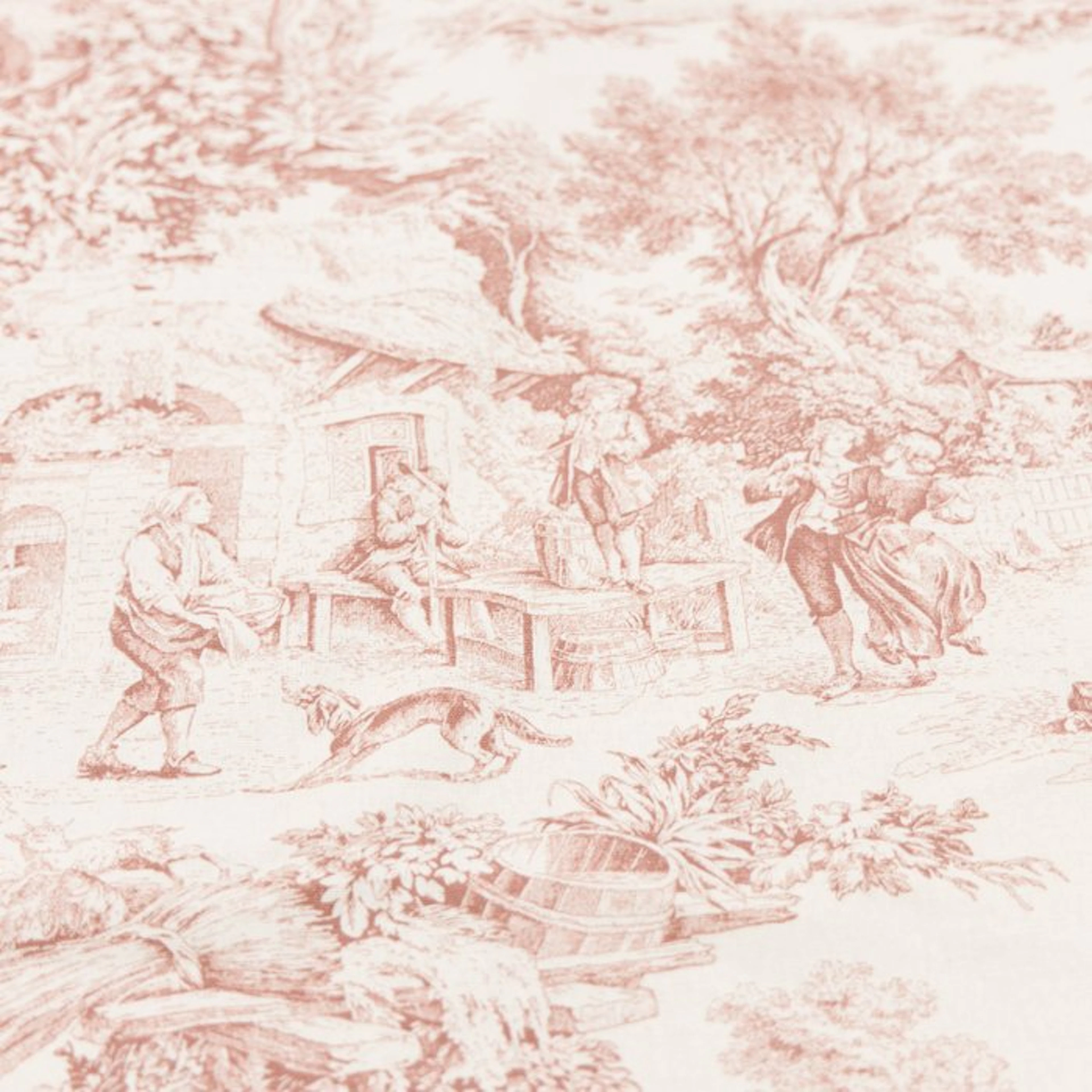 AA194 - Delicate Toile de Jouy Powder - Upholstery fabric - 300 cm - 290 cm