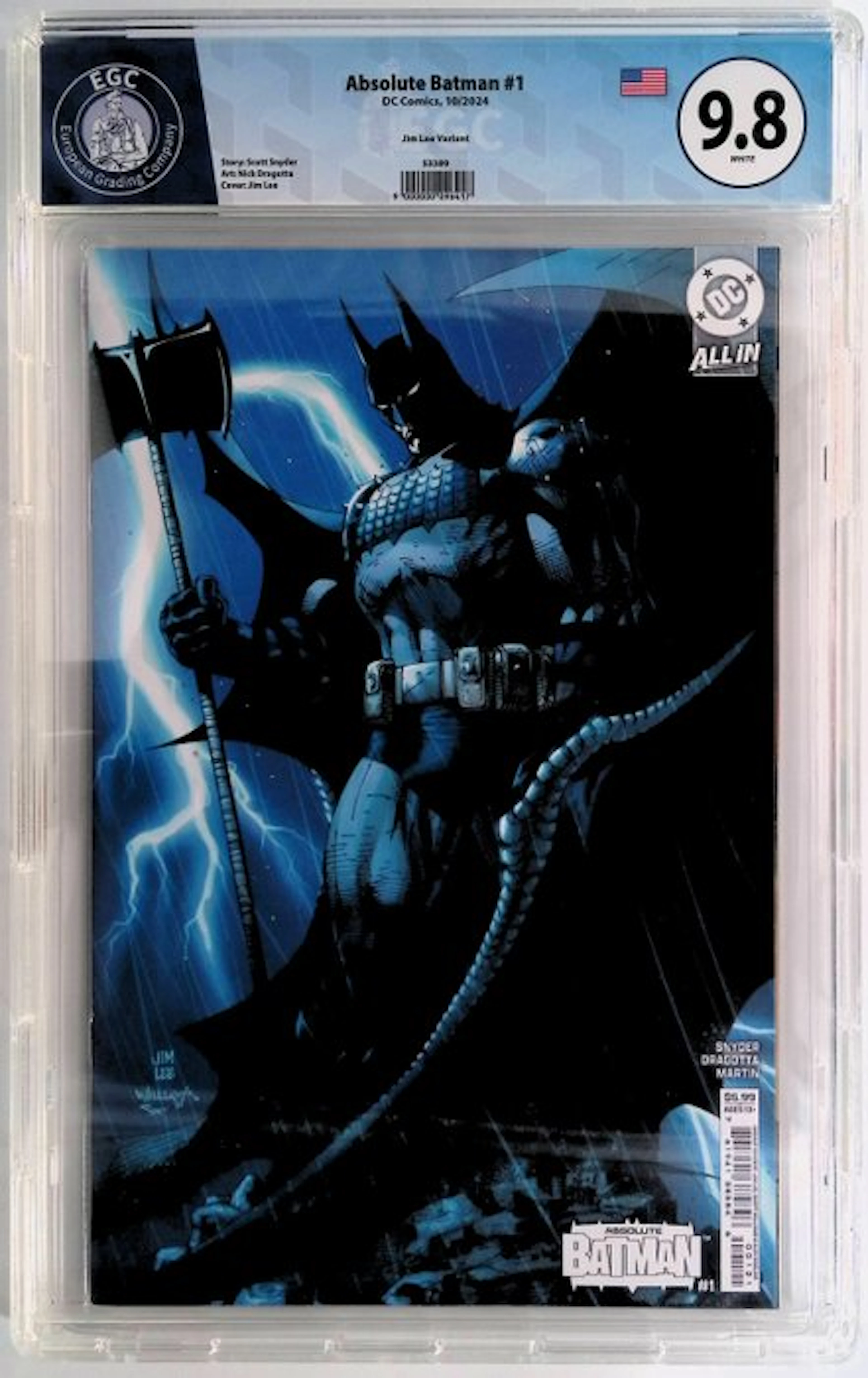 Absolute Batman #1 - EGC 9.8 - 1 Graded comic - First edition - 2024