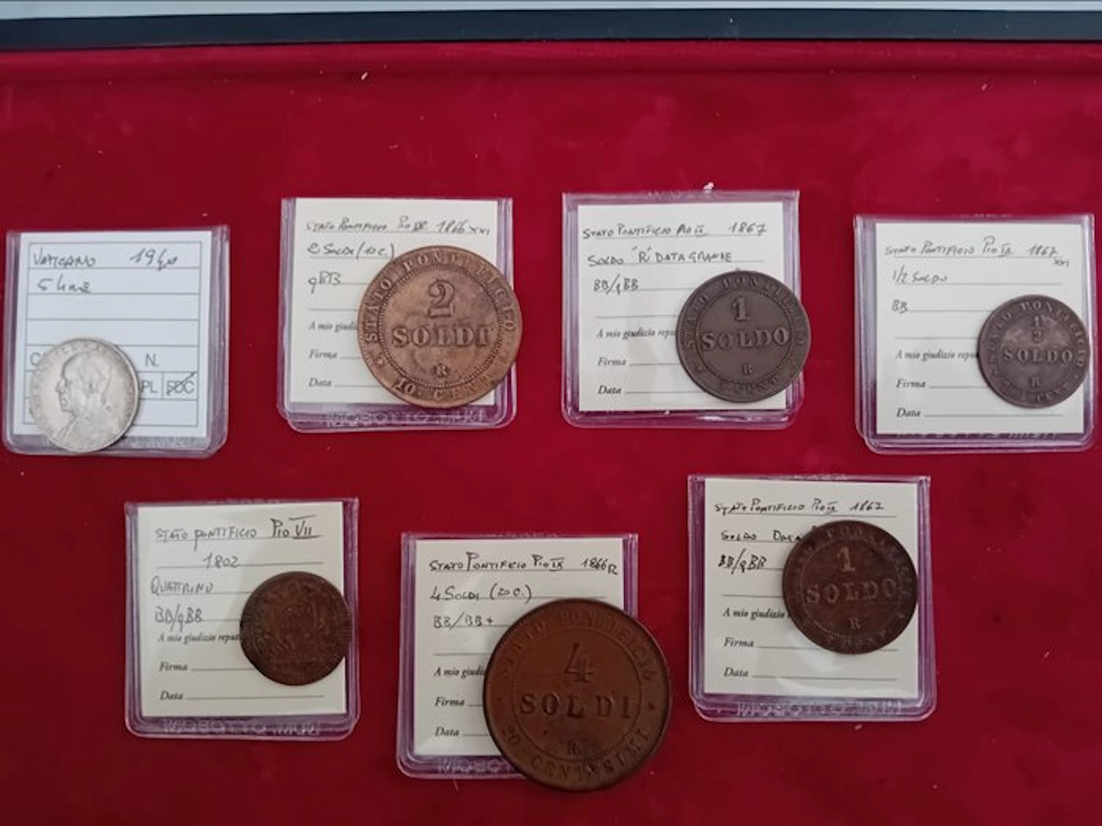Italy, Papal State Lotto 7 monete 1802-1940 (No reserve price)