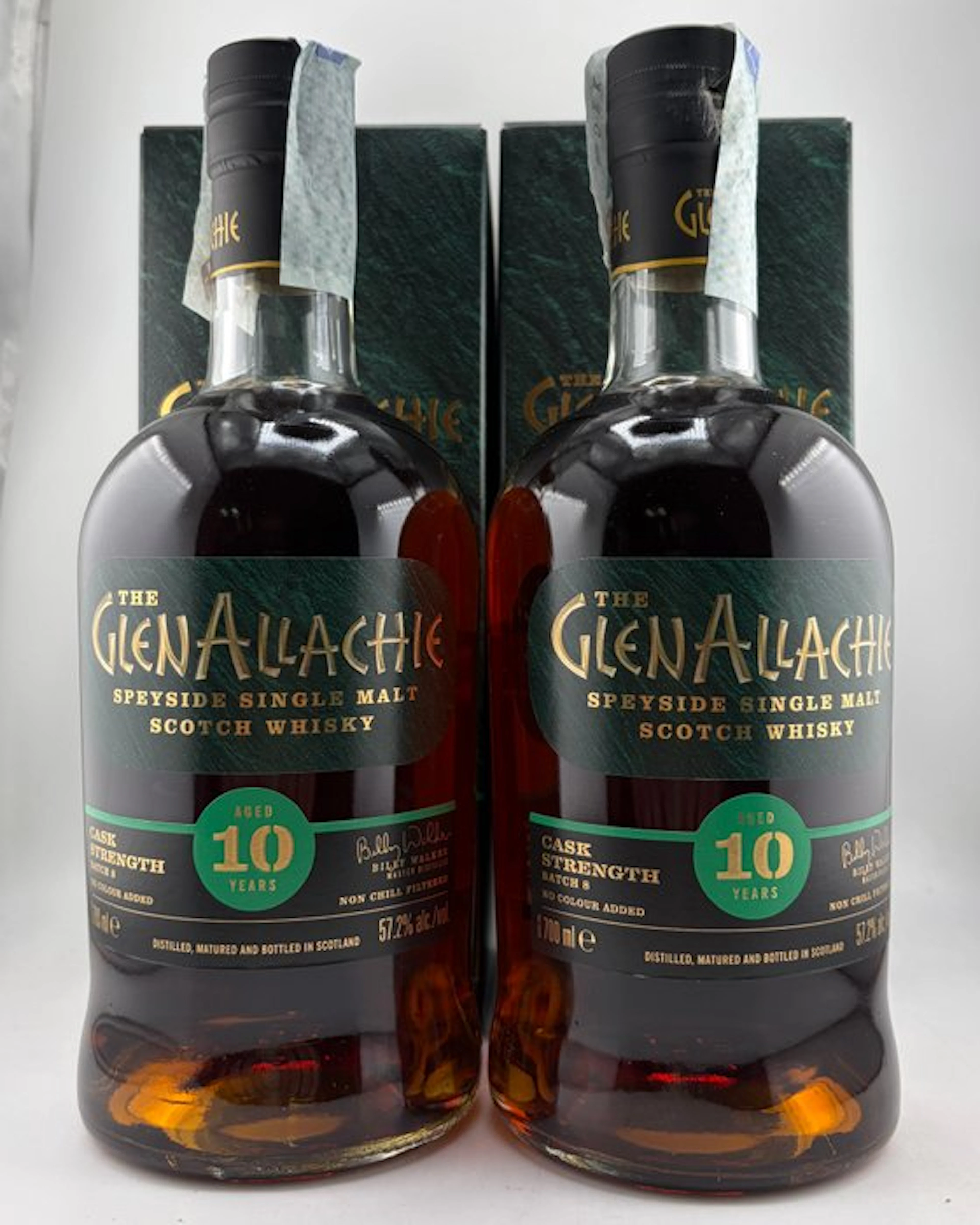Glenallachie 10 years old Cask Strength - Batch 8 - b. 2022 - 70cl - 2 bottles