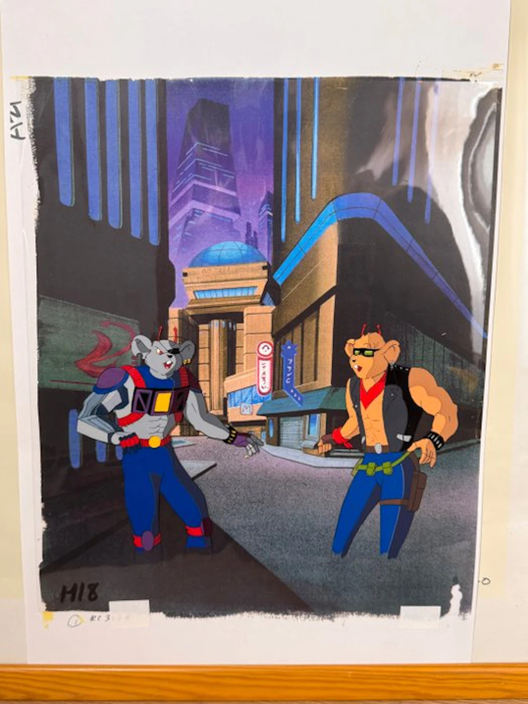 Marvel Studios - 1 Original colour page - Biker Mice from Mars - 1993