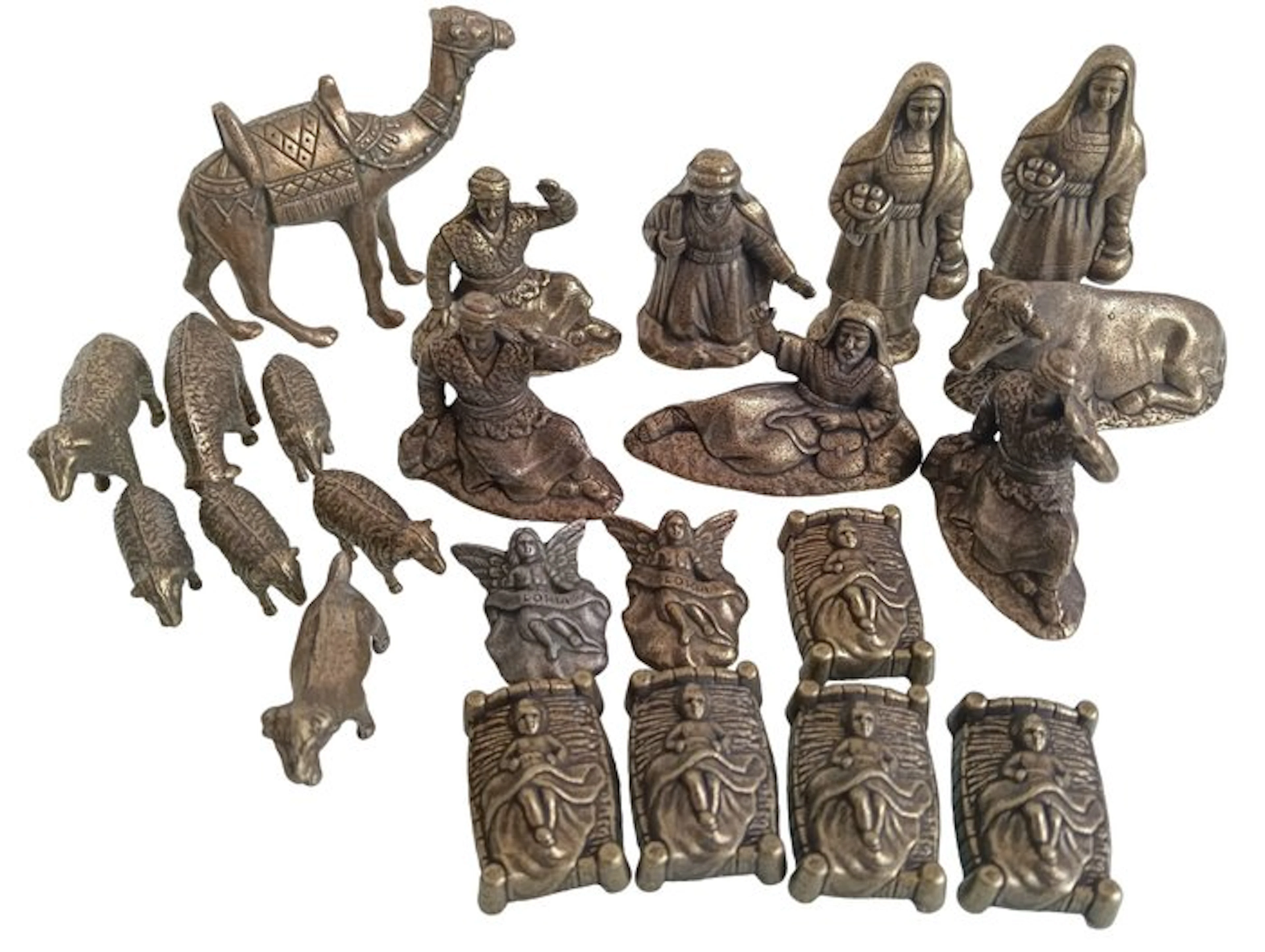 Set of 23 nativity scene miniatures. (23) - Alloy - 1990-2000