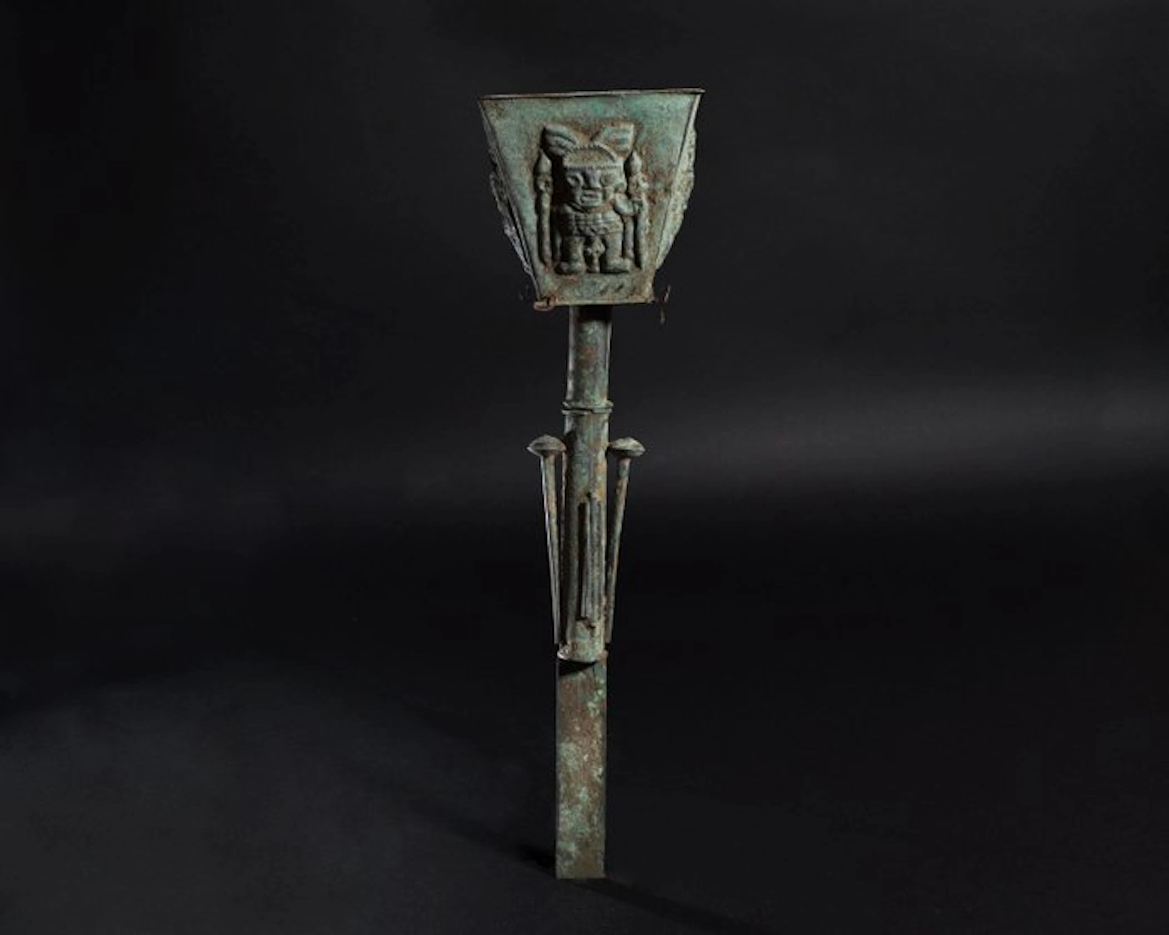 Moche Copper Ceremonial Sceptre. German Export License - 50 cm