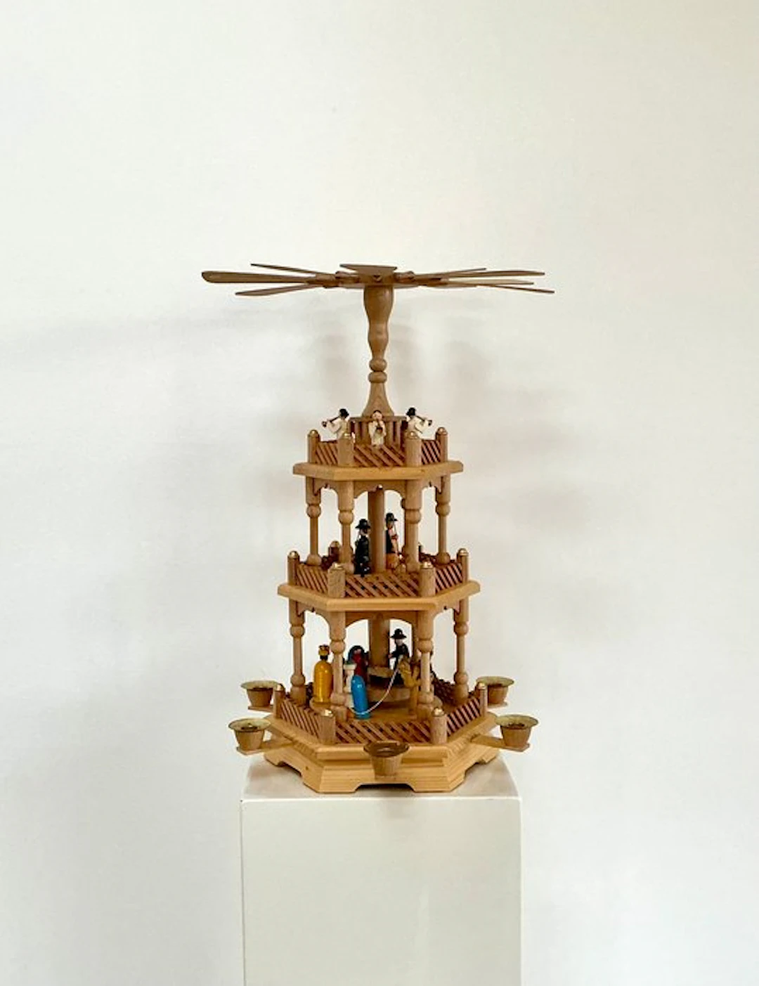 Nativity scene Friedensbrücke - Three-tier Christmas...