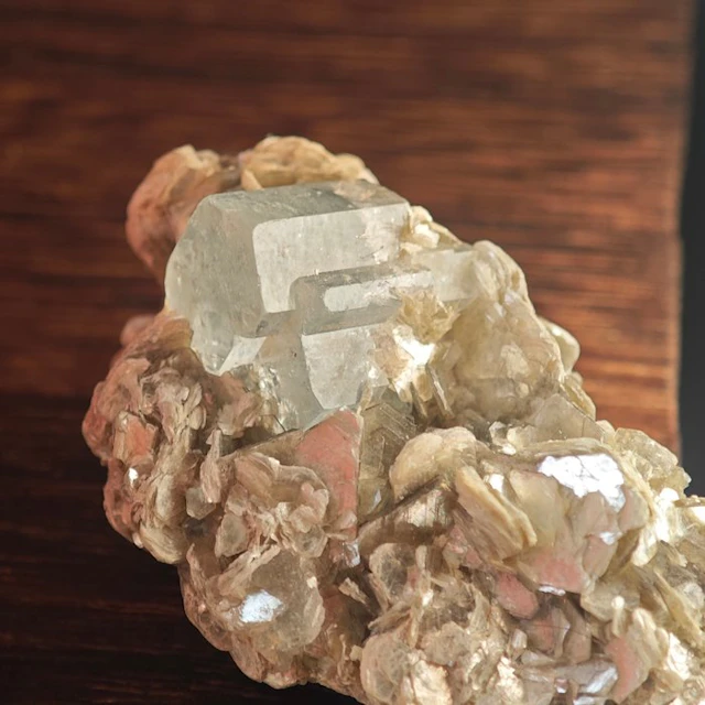Stufen Cathedral Aquamarine Crystal Cluster on muscovite matrix- 21.25 g