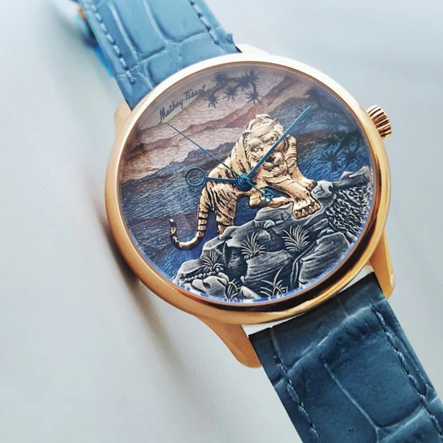 Mathey-Tissot - TIGER - Handcrafted 18K Gold - Swiss...