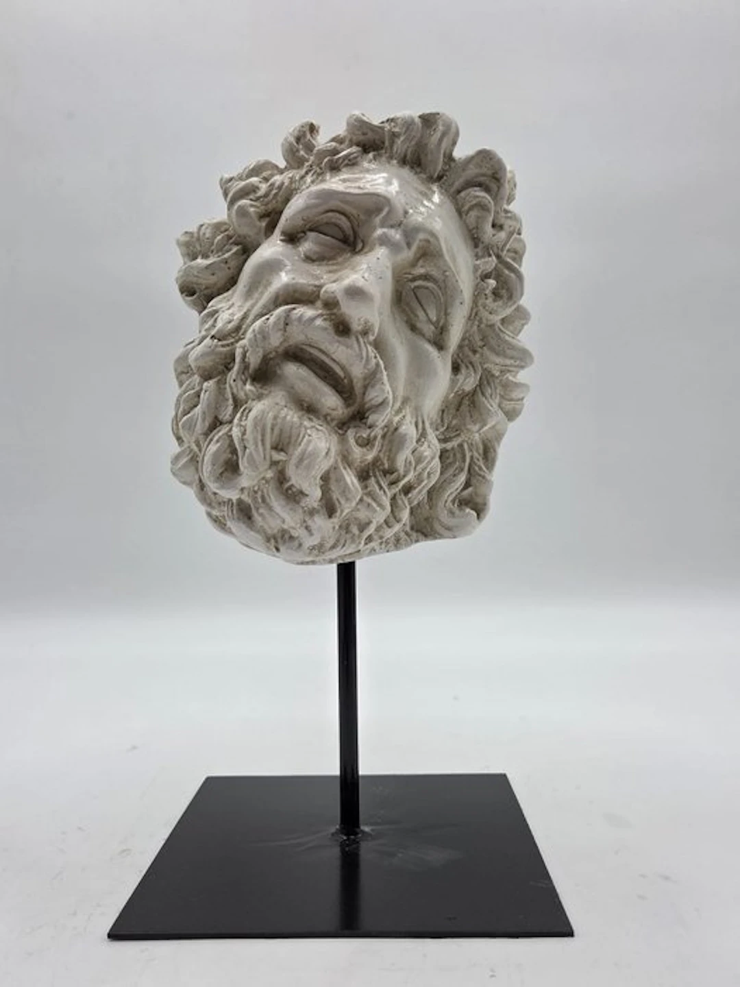 Sculpture, Testa di Laocoonte - 28 cm - marble powder
