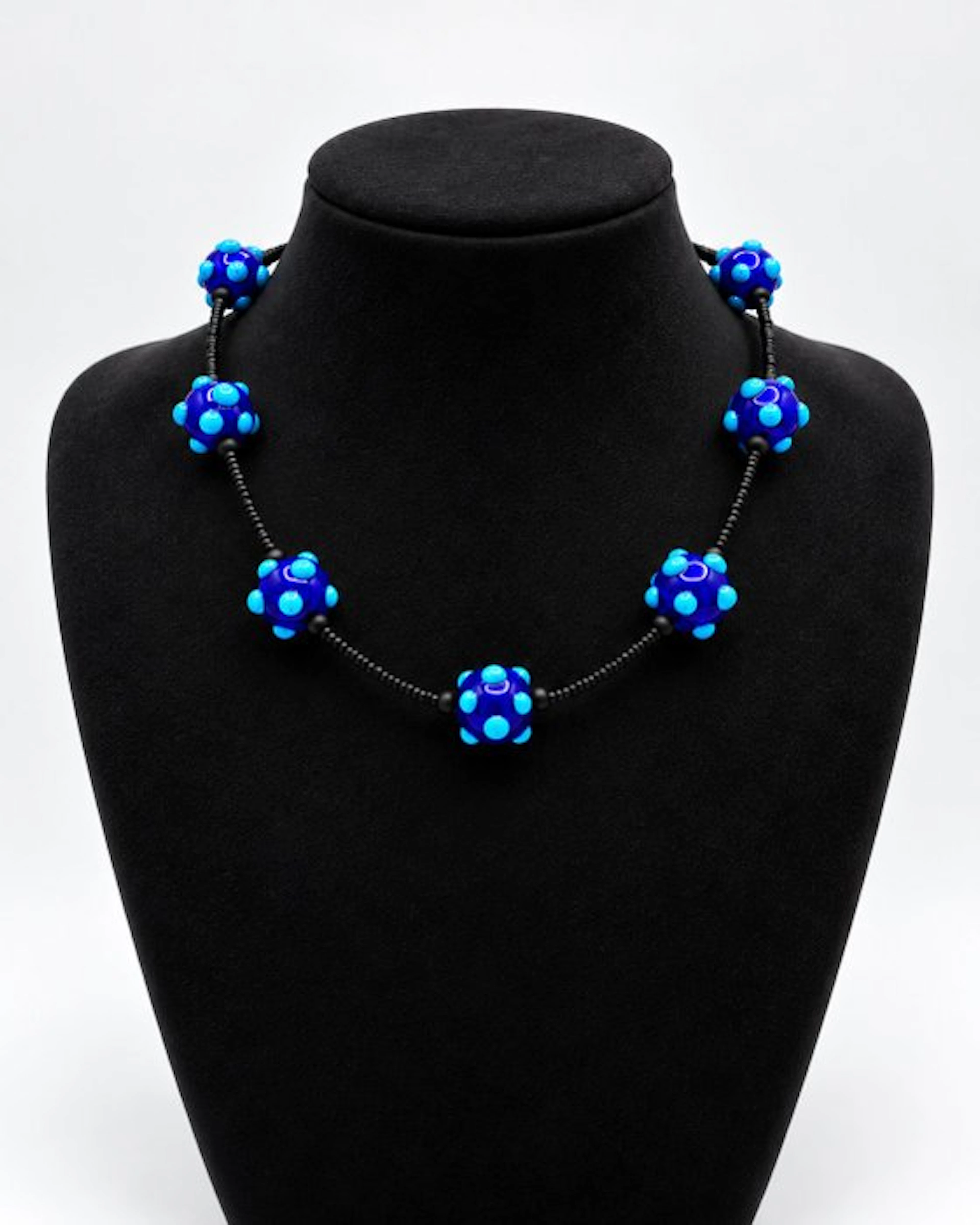 Murano glass - Necklace - cobalt blue glass