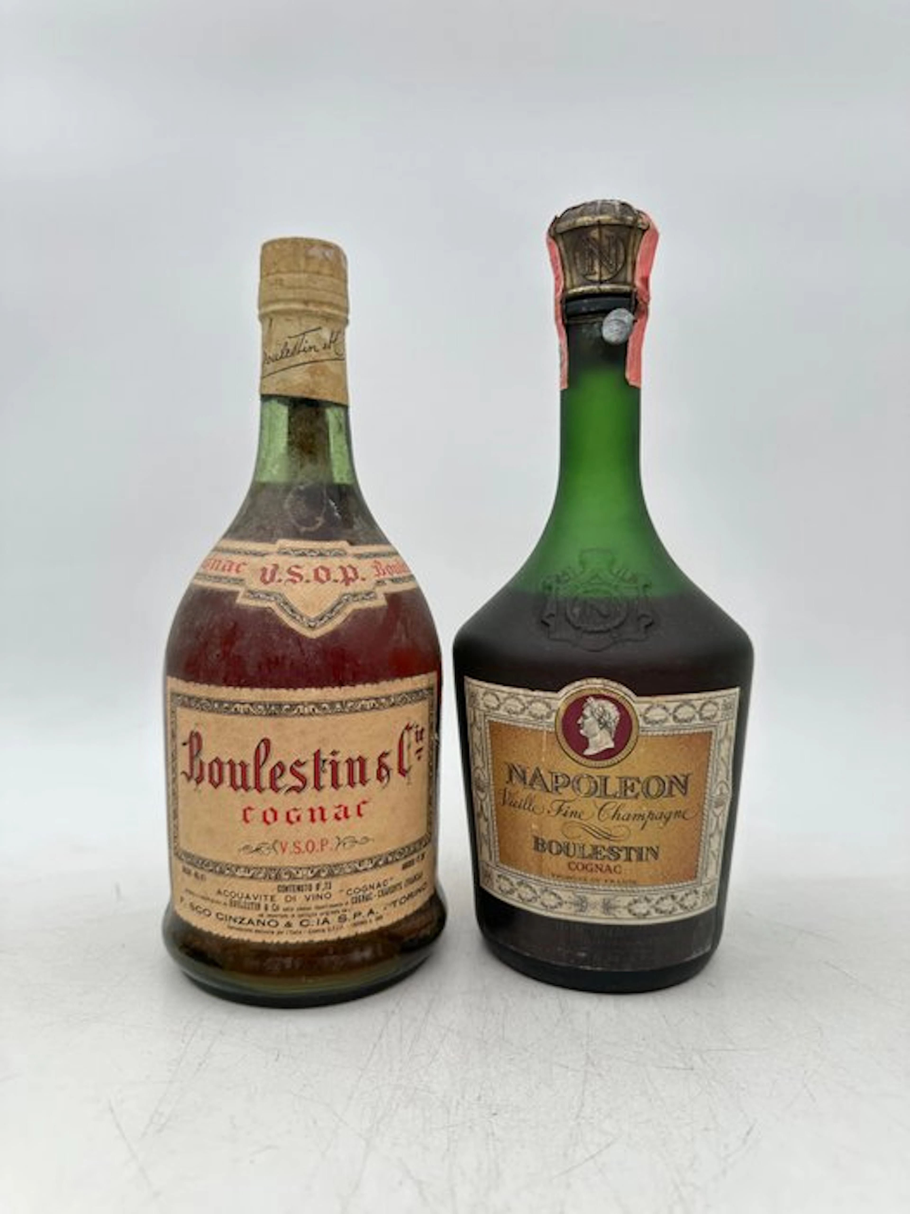 Boulestin - VSOP + Napol;eon Vieille - b. 1960s, 1970s - 73cl - 2 bottles