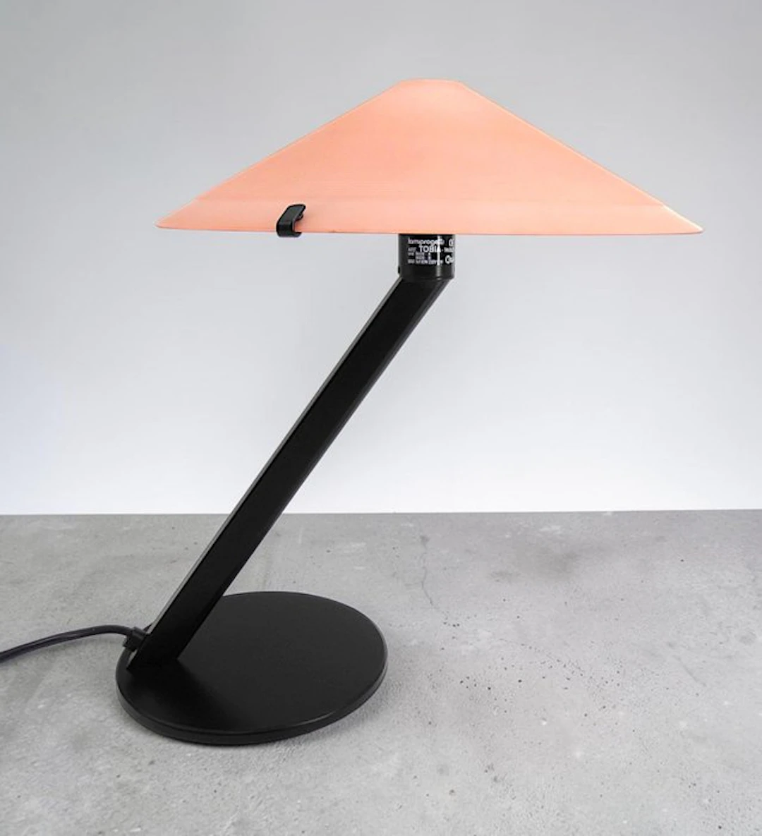 Rara Lampada da Tavolo "Tobia" in Vetro di Murano Rosa – Lamiprogetti