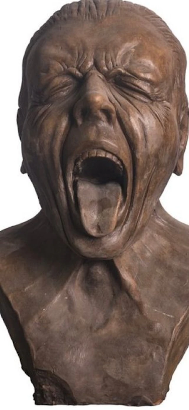Sculpture, I volti della follia :Messerschmidt - 60 cm - Plaster