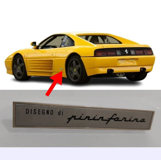 Ferrari emblem design by Pininfarina - Ferrari - 348...