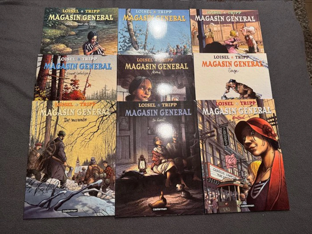 Magasin General 1 t/m 9 - Complete reeks SC - 9 Album...