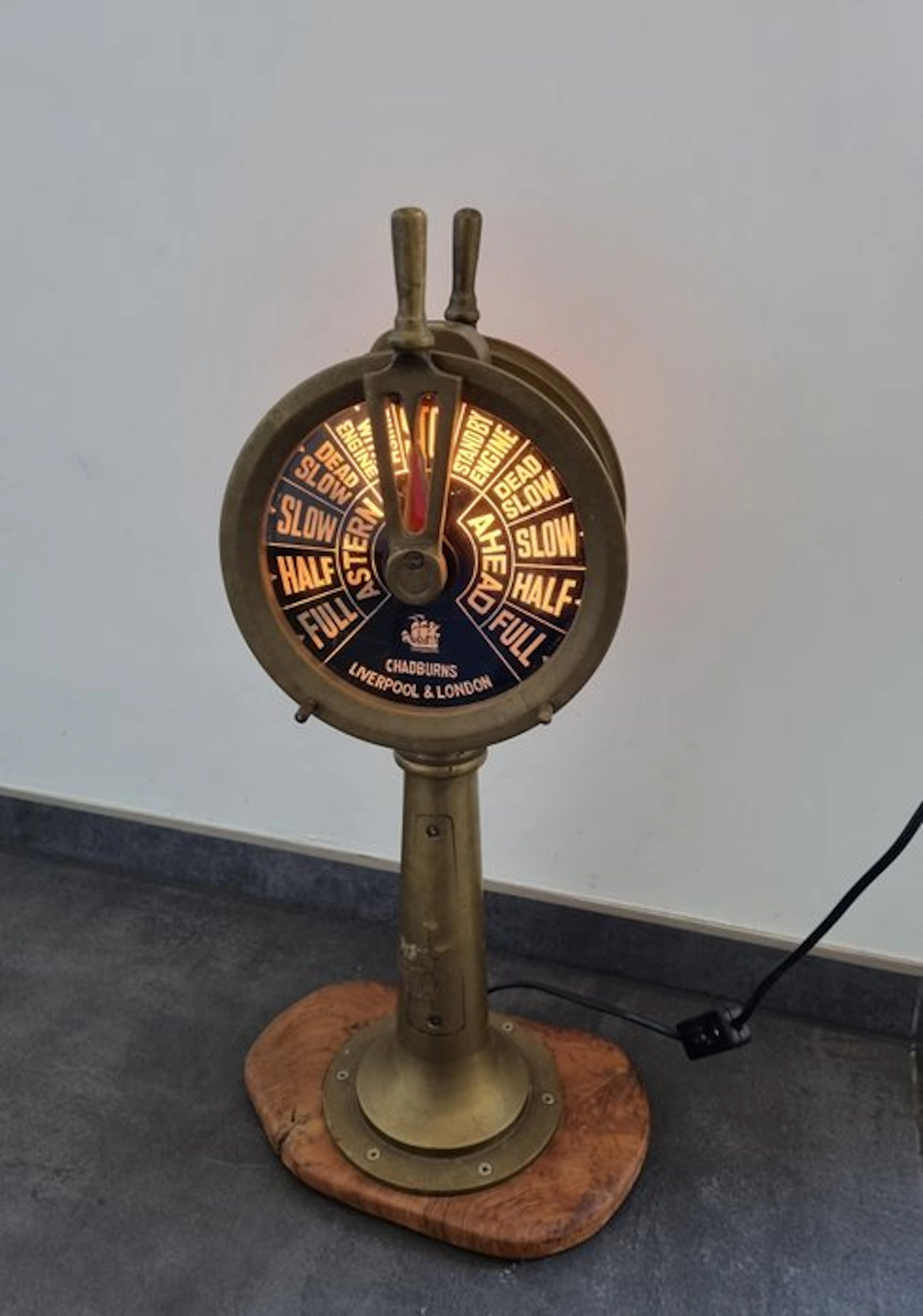 Ship's telegraph - Chadburns Liverpool & London - Brass...