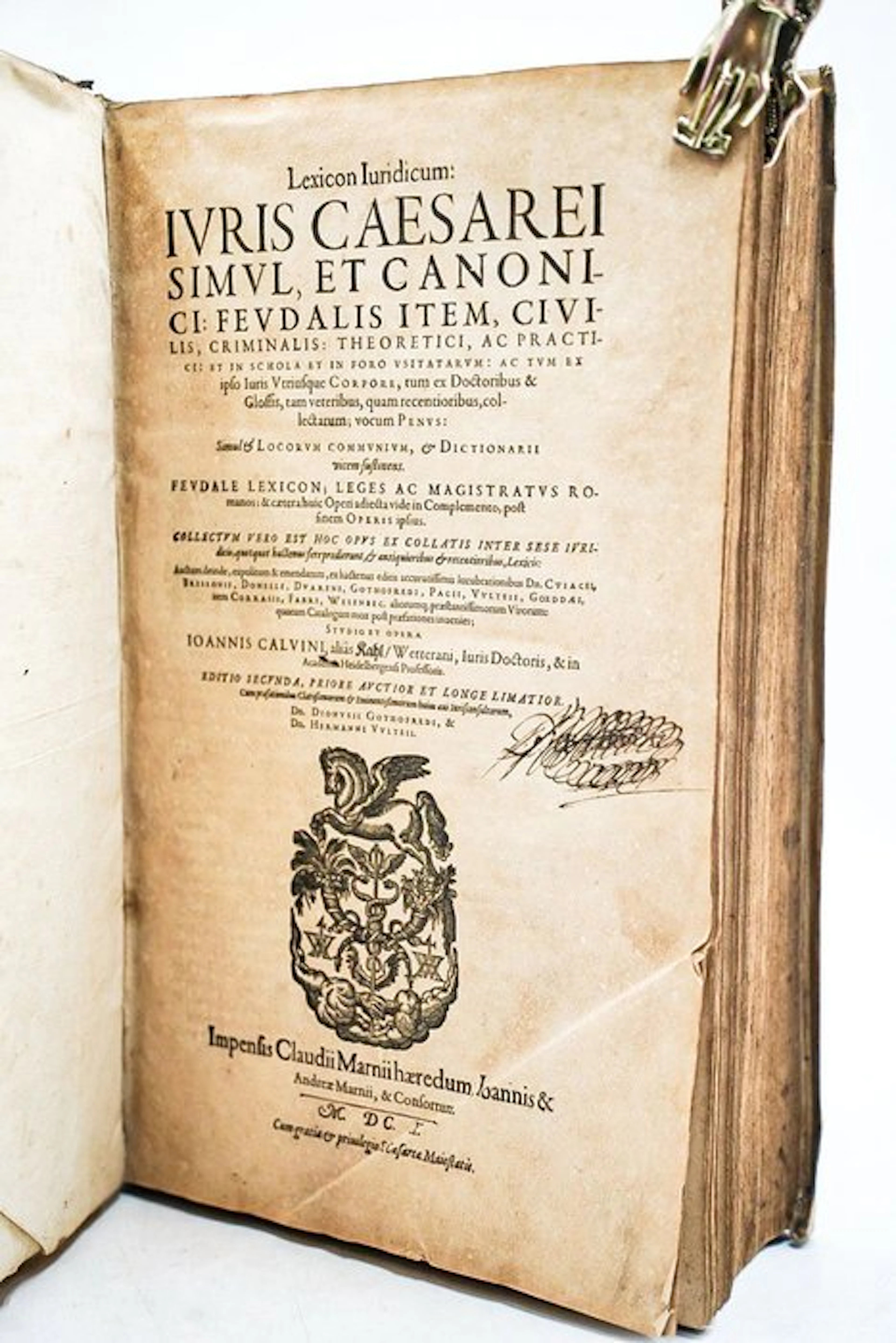 Ioannis Calvini - Lexicon Iuridicum: Iuris Caesarei Simul
