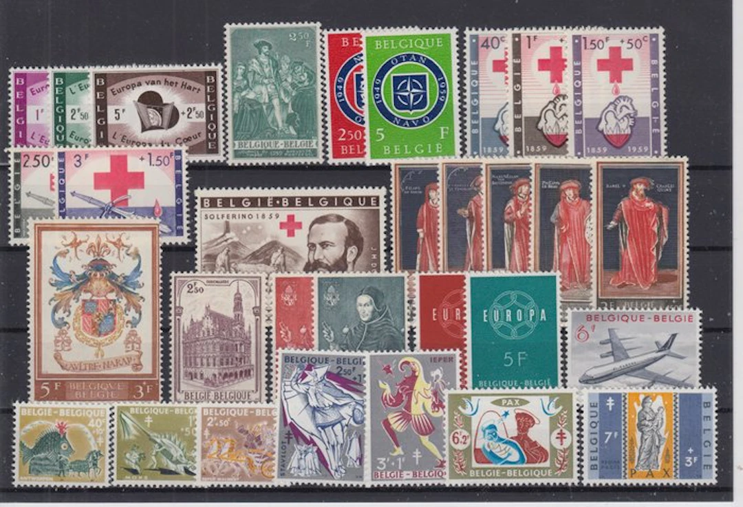 Belgium 1959/1961 - year 1959/1960/1961 complete - OBP : 1090/11203 + BL 32