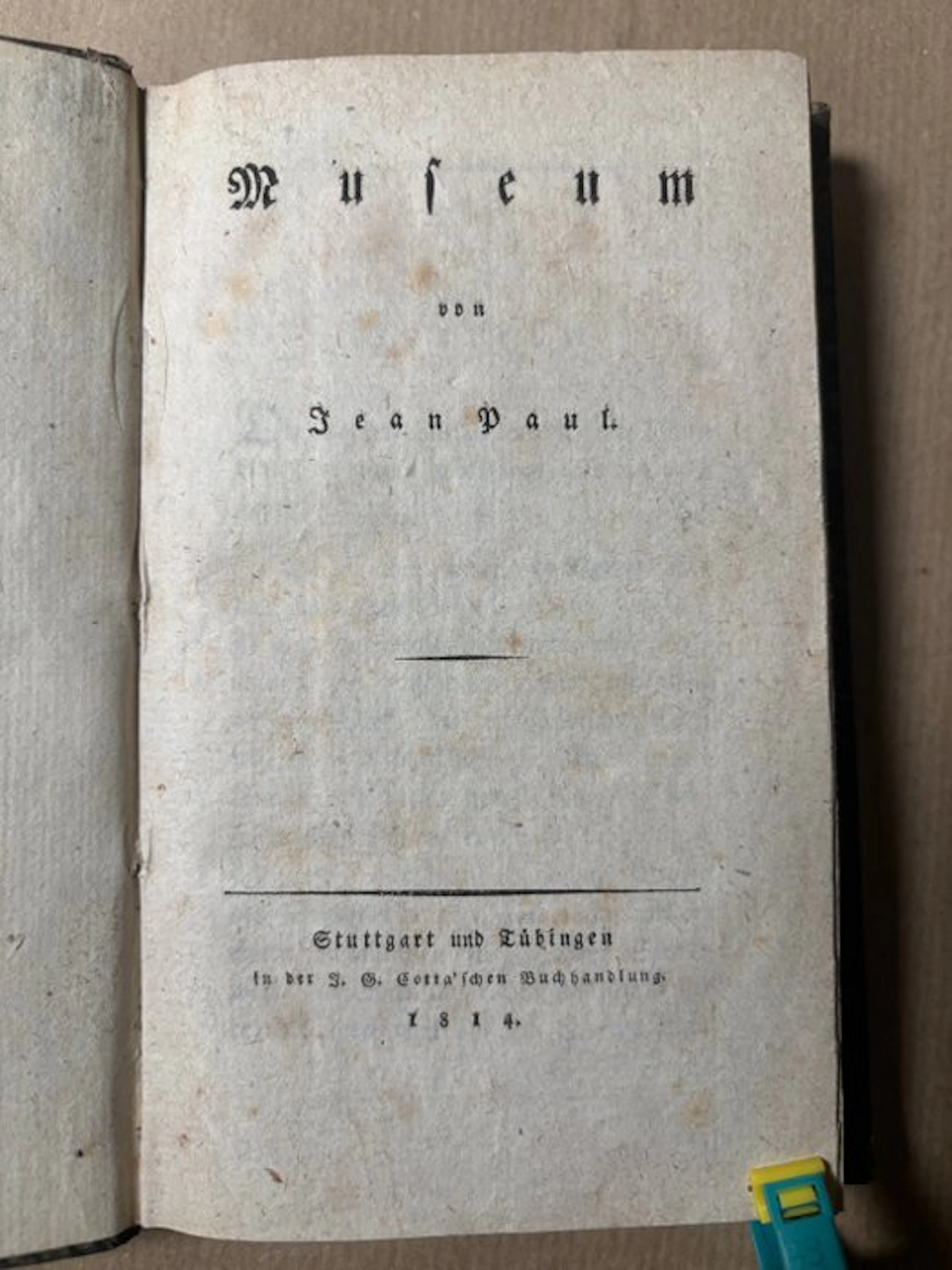 Jean Paul - Museum - 1814