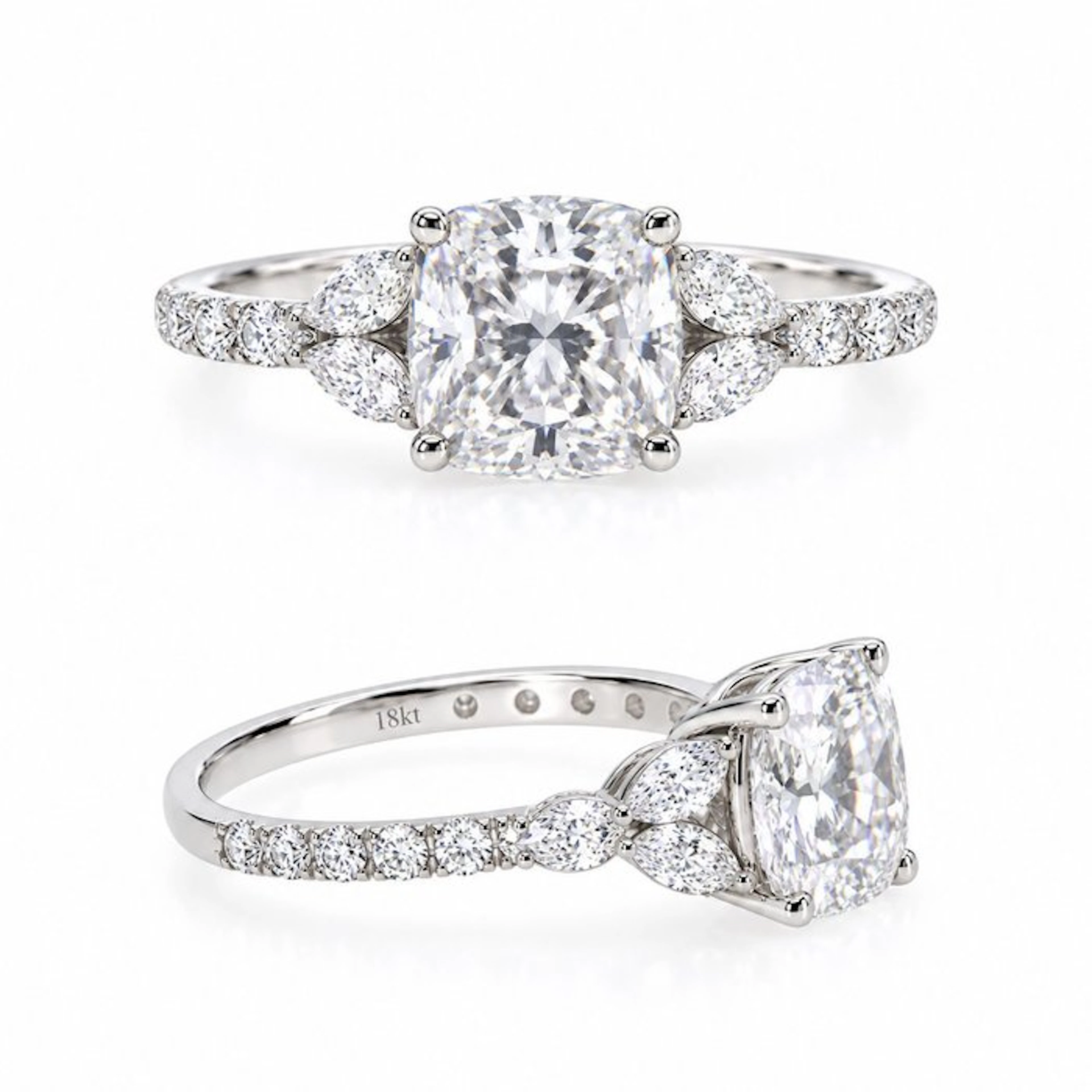 No reserve price - Ring - 18 kt