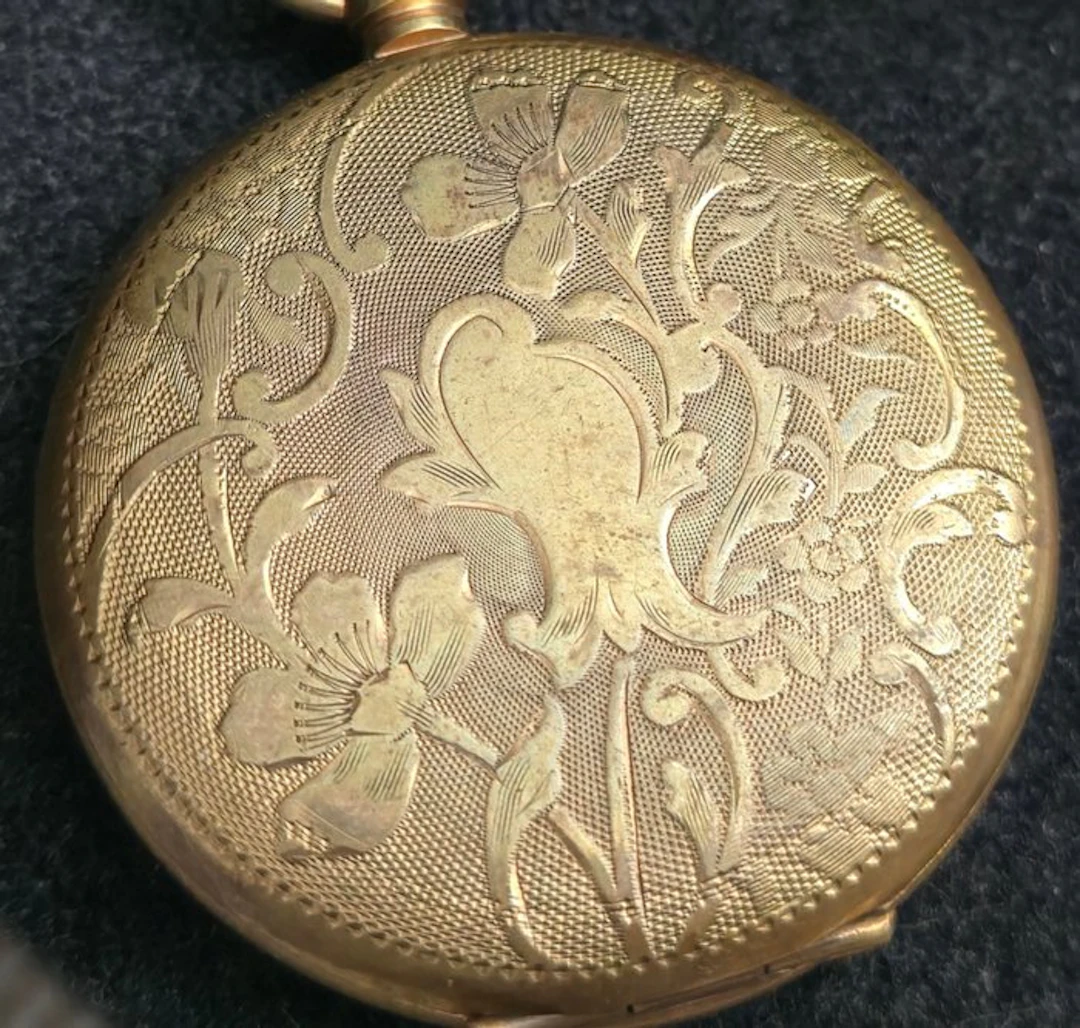 Reloj de bolsillo antiguo siglo modernista jugendstil...