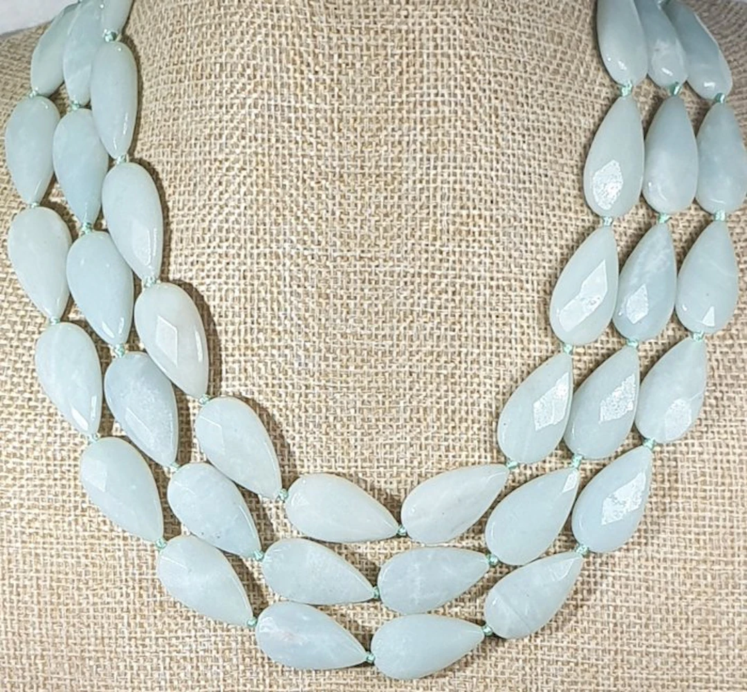 Natural Faceted Amazonite - VERY RARE - Stone of Courage...