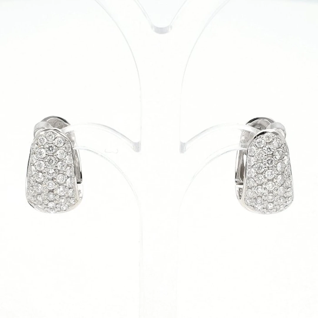 Earrings - 18 kt. White gold Diamond (Natural)