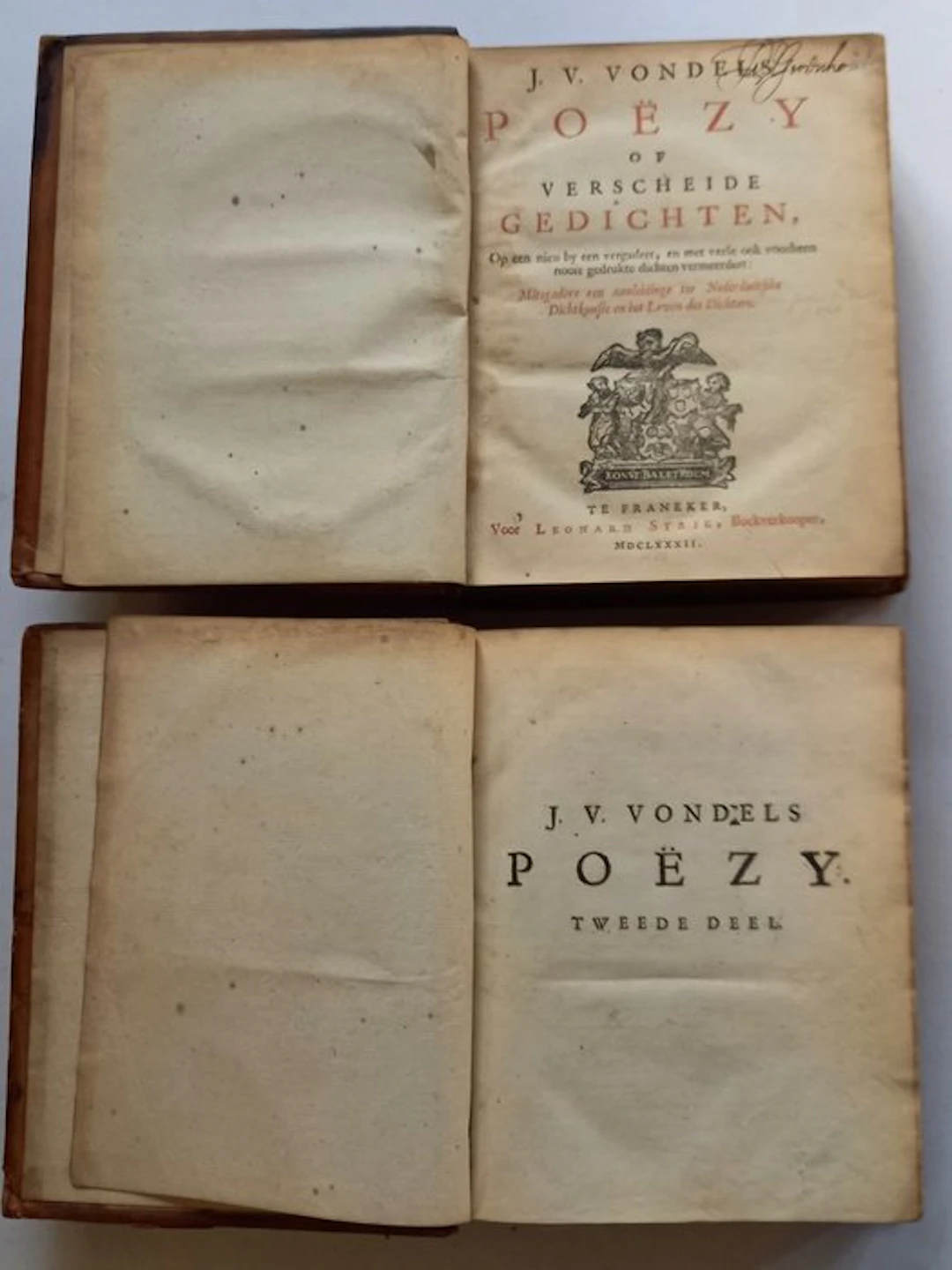 Joost van den Vondel - Poëzy of verscheide gedichten...