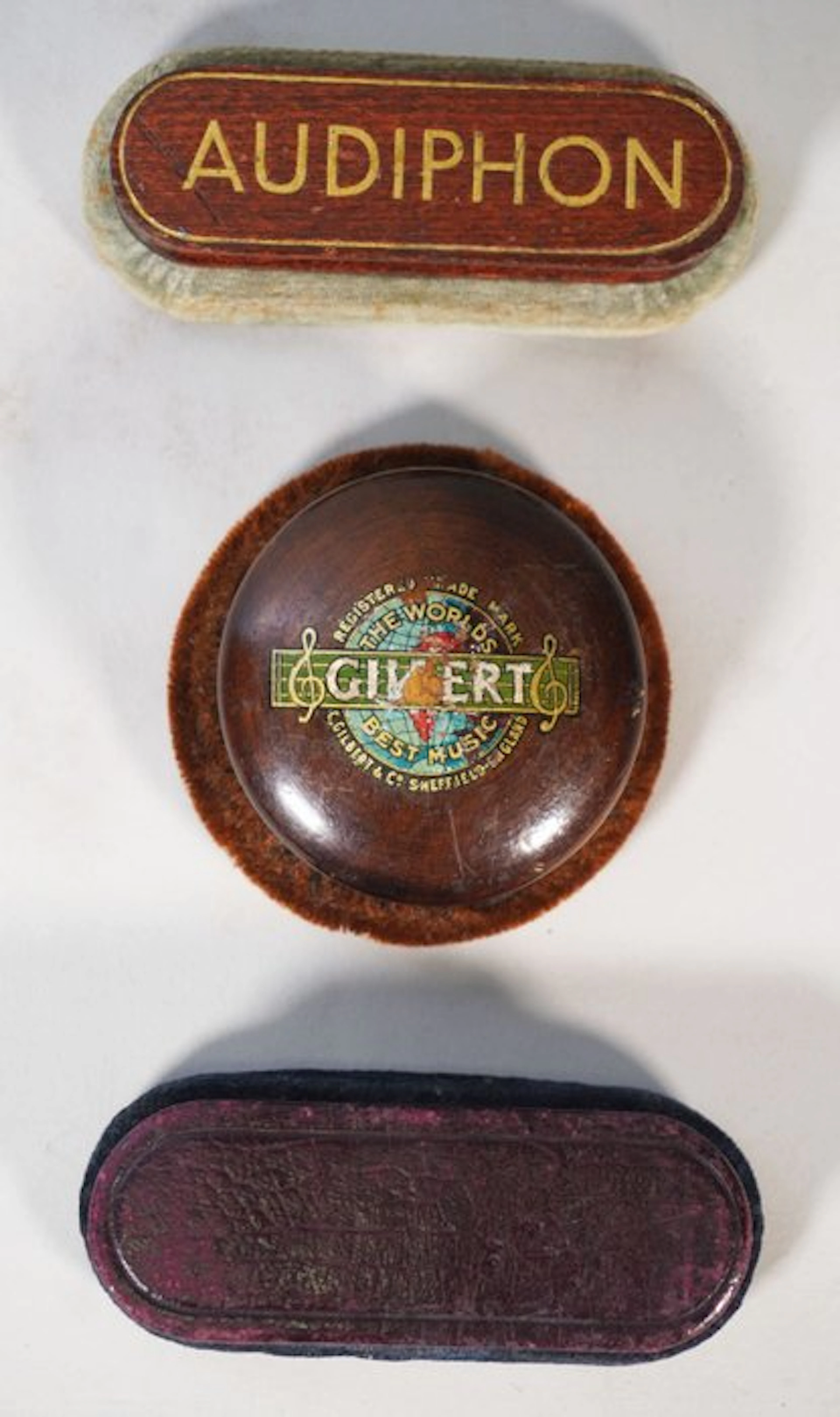 Gilbert Audiphon - Platenborstels 3 stuks 78 rpm gramophone player