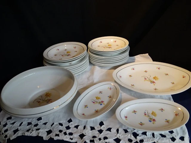 Limoges - Dinner set (22) - Porcelain