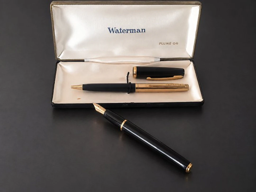 Waterman - Ligne 60 (18k nib & gold plated) - No reserve price - Fountain pen