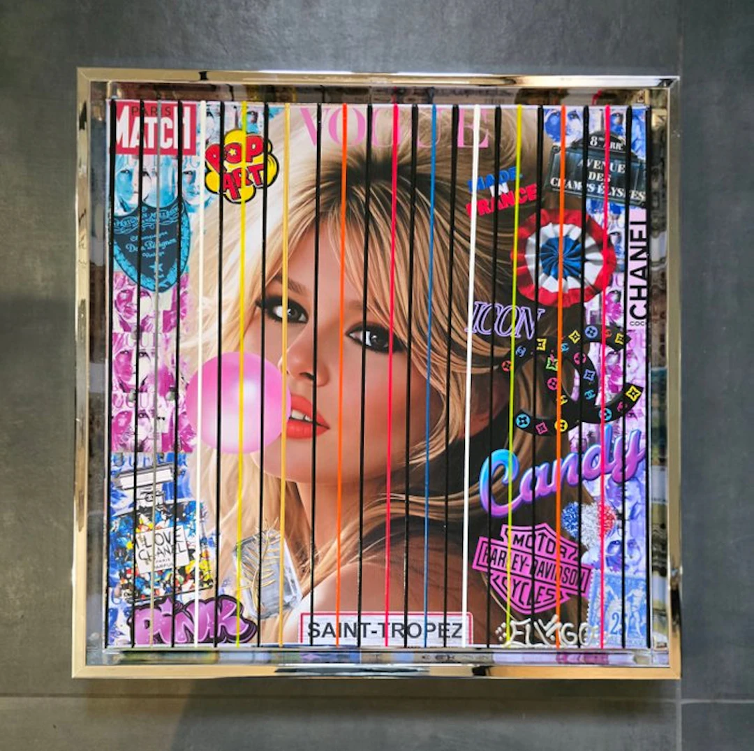 Elmago - Brigitte Bardot french pop icon codebarre(No reserve)