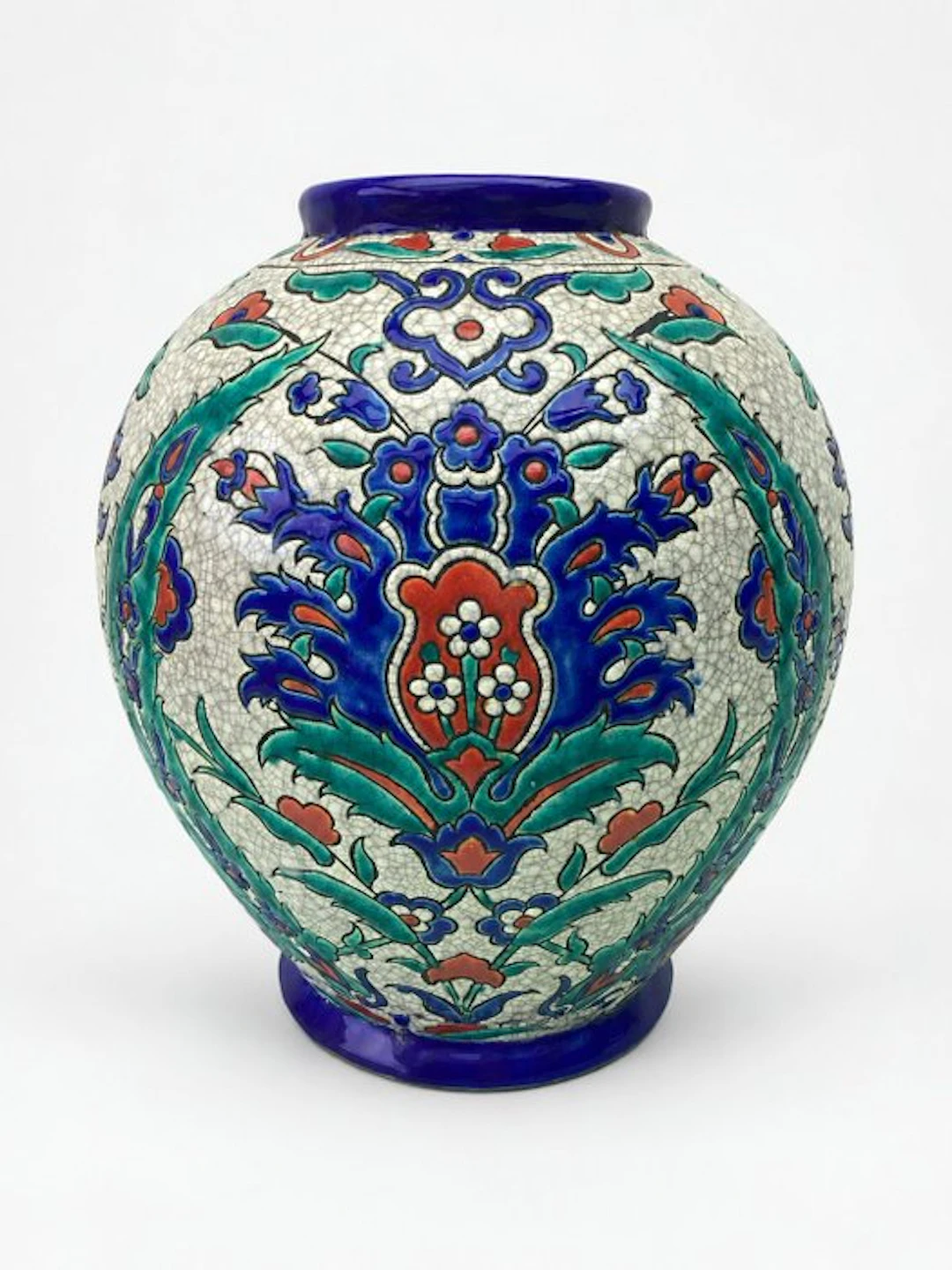 Keramis Boch - Vase - Iznikdecor - Earthenware - Form 721 - Decor D69