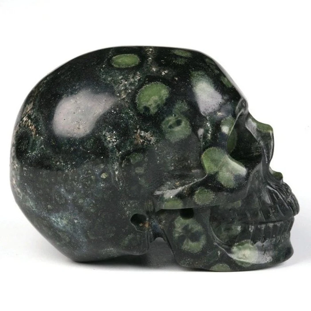 90g Kambaba Jasper Skull – Galaxy Field