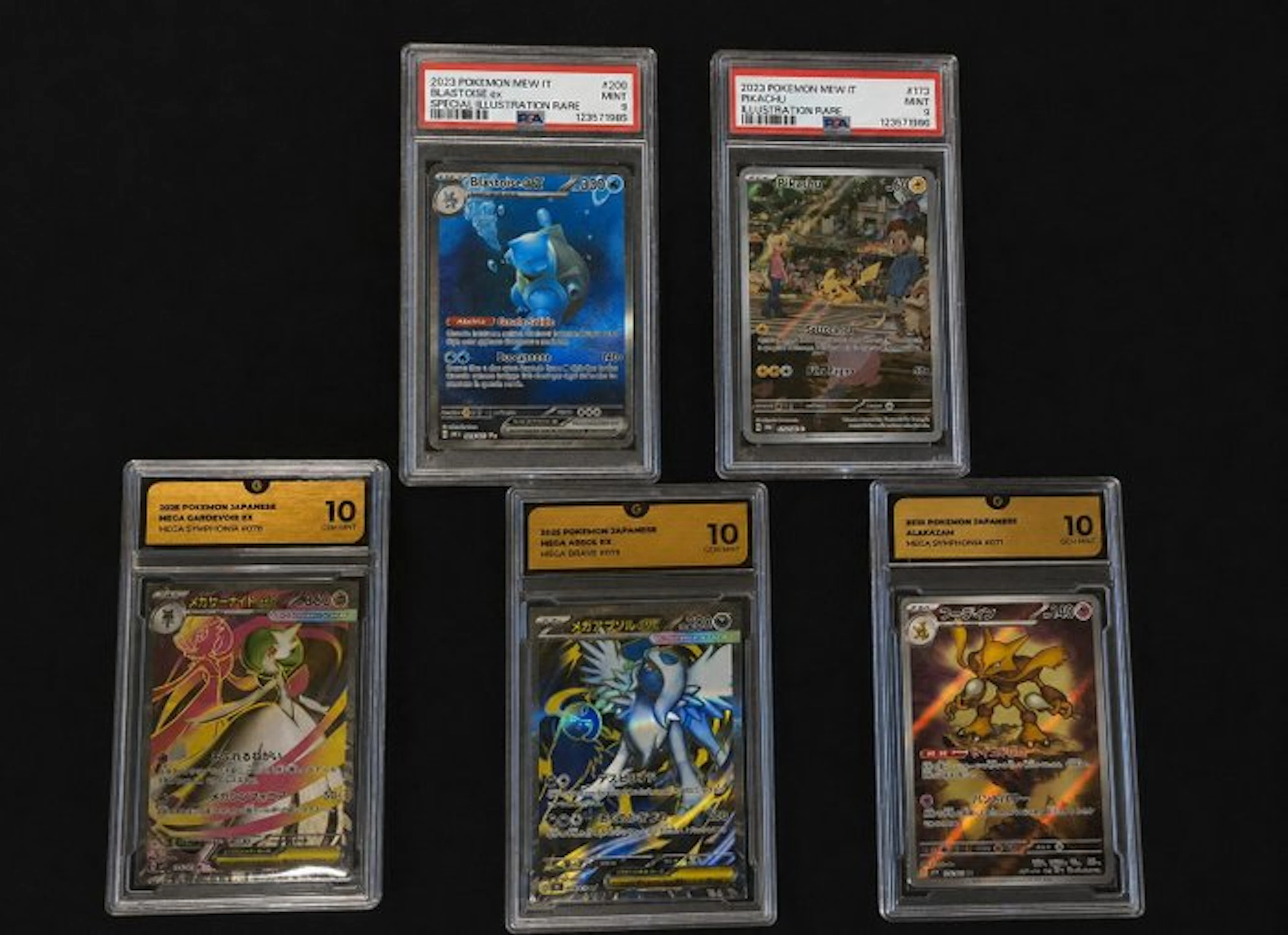 Pokémon - 5 Graded card - Blastoise