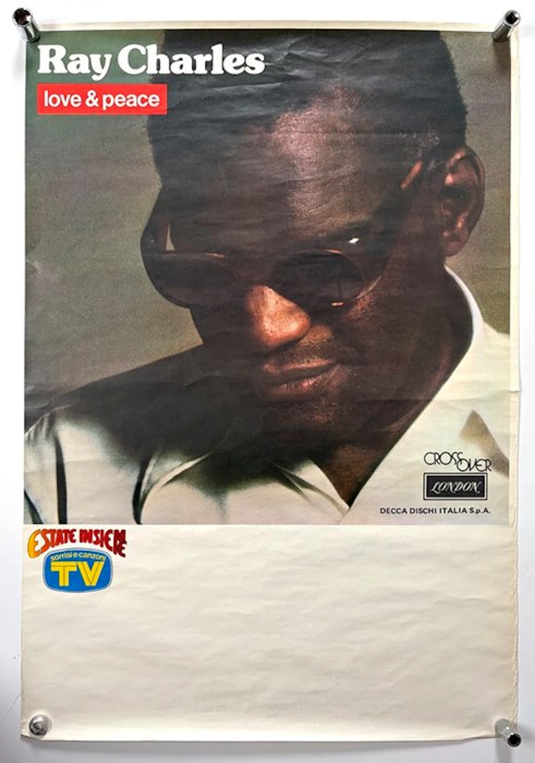 Ray Charles - Manifesto originale - 1970s