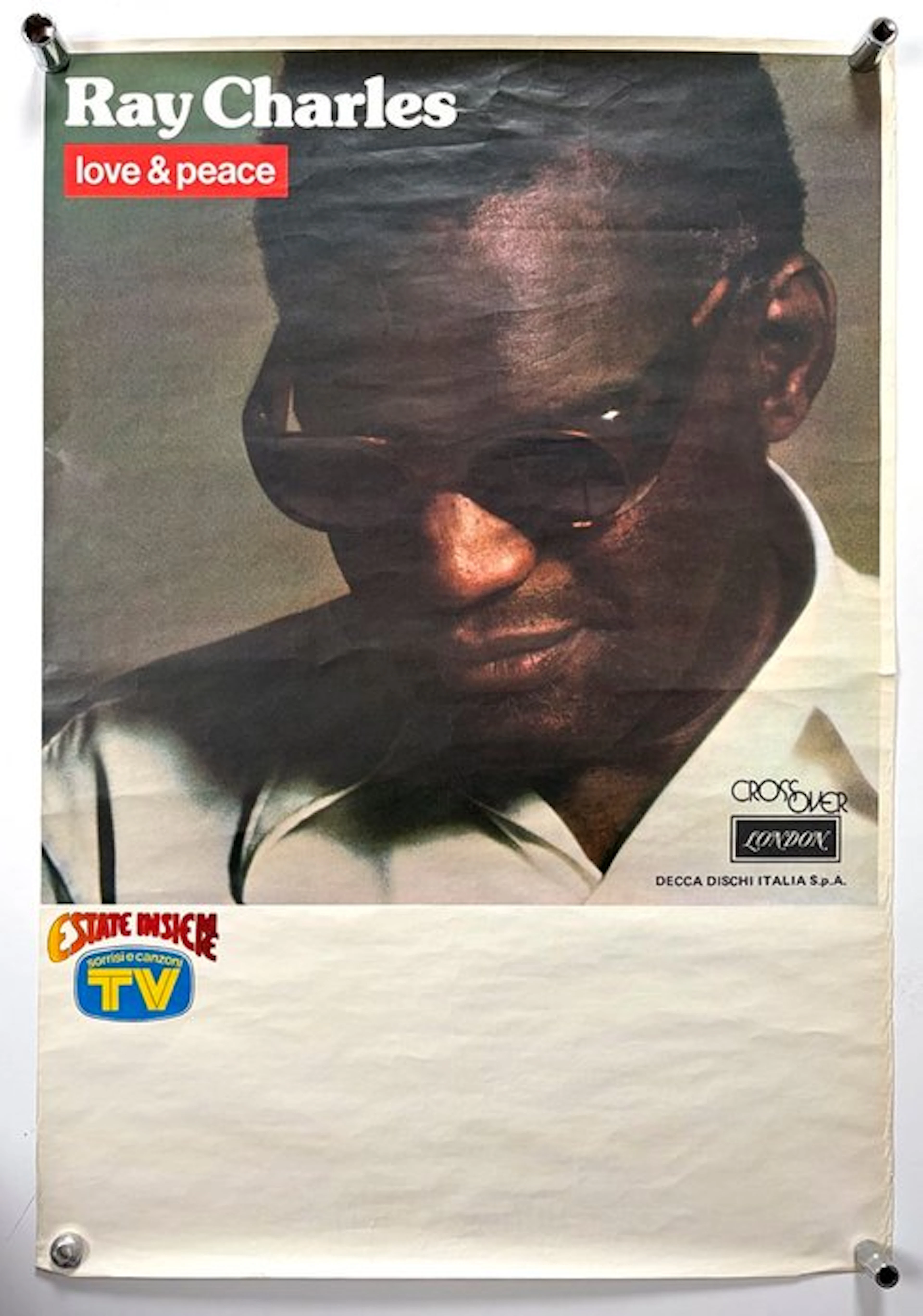 Ray Charles - Manifesto originale - 1970s