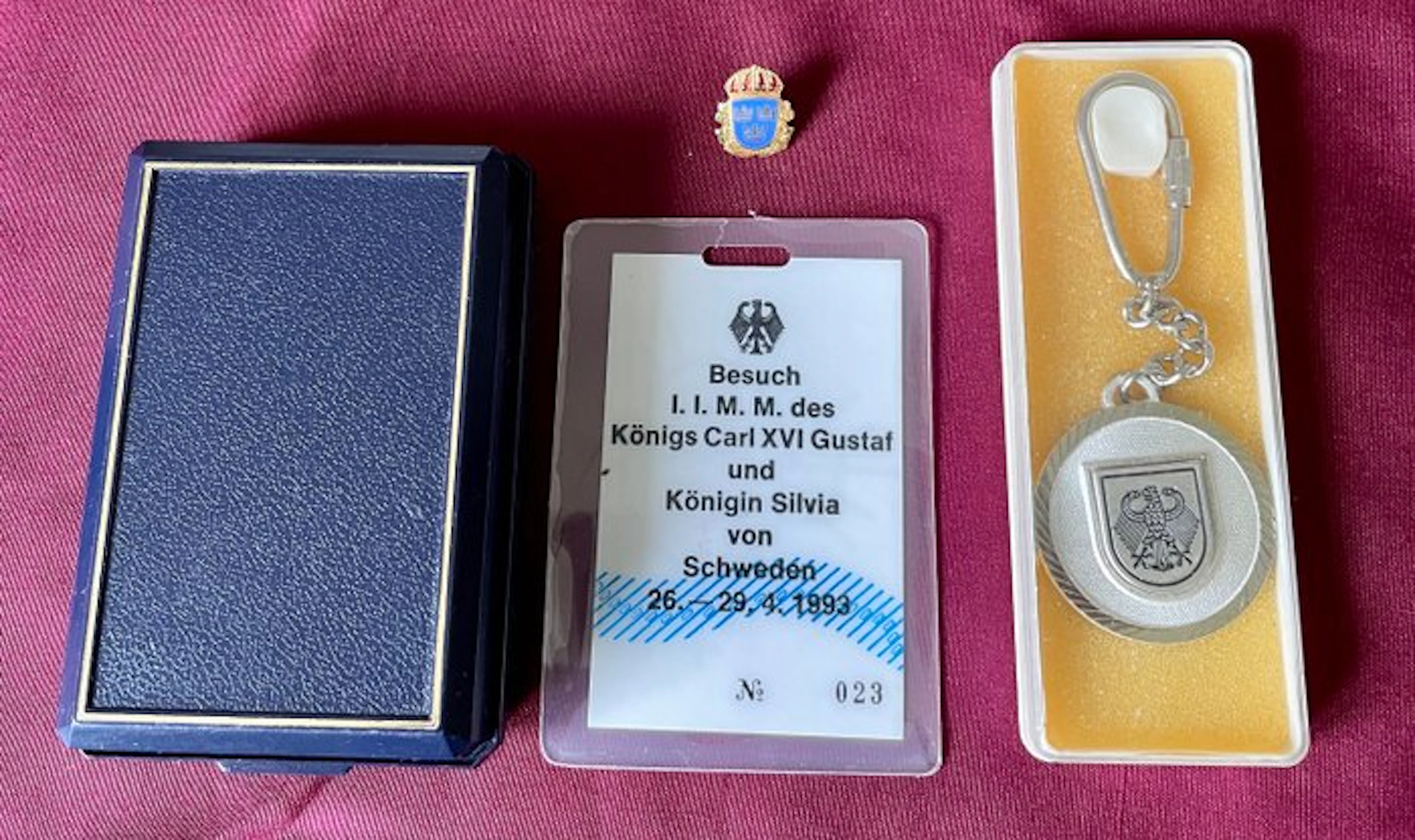 Sweden - Badge - Offizieller Staatsbesuch König Carl...