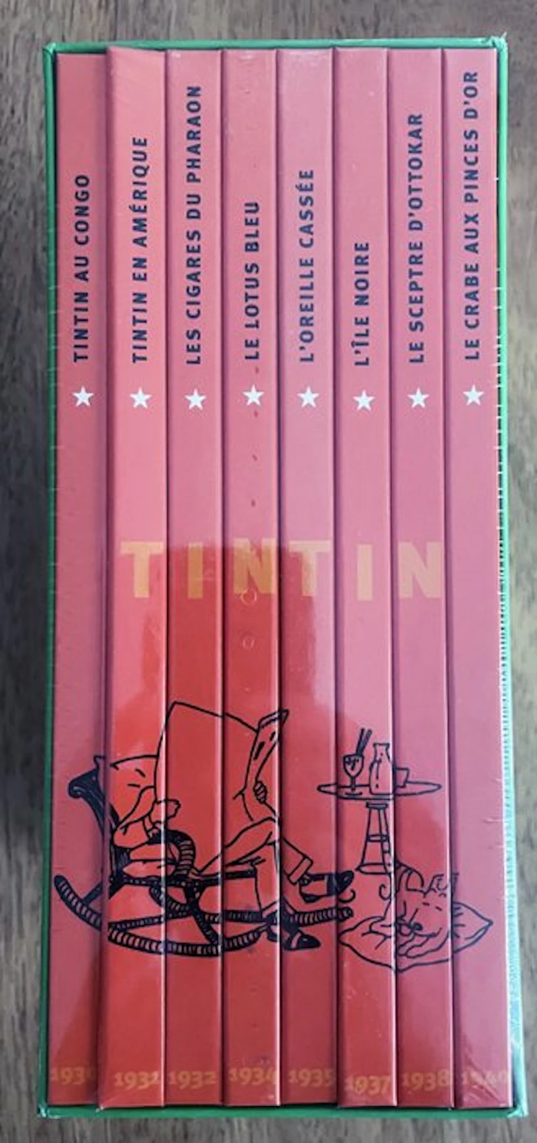 Tintin - 1942 dernière édition en noir et blanc = 8x B +...