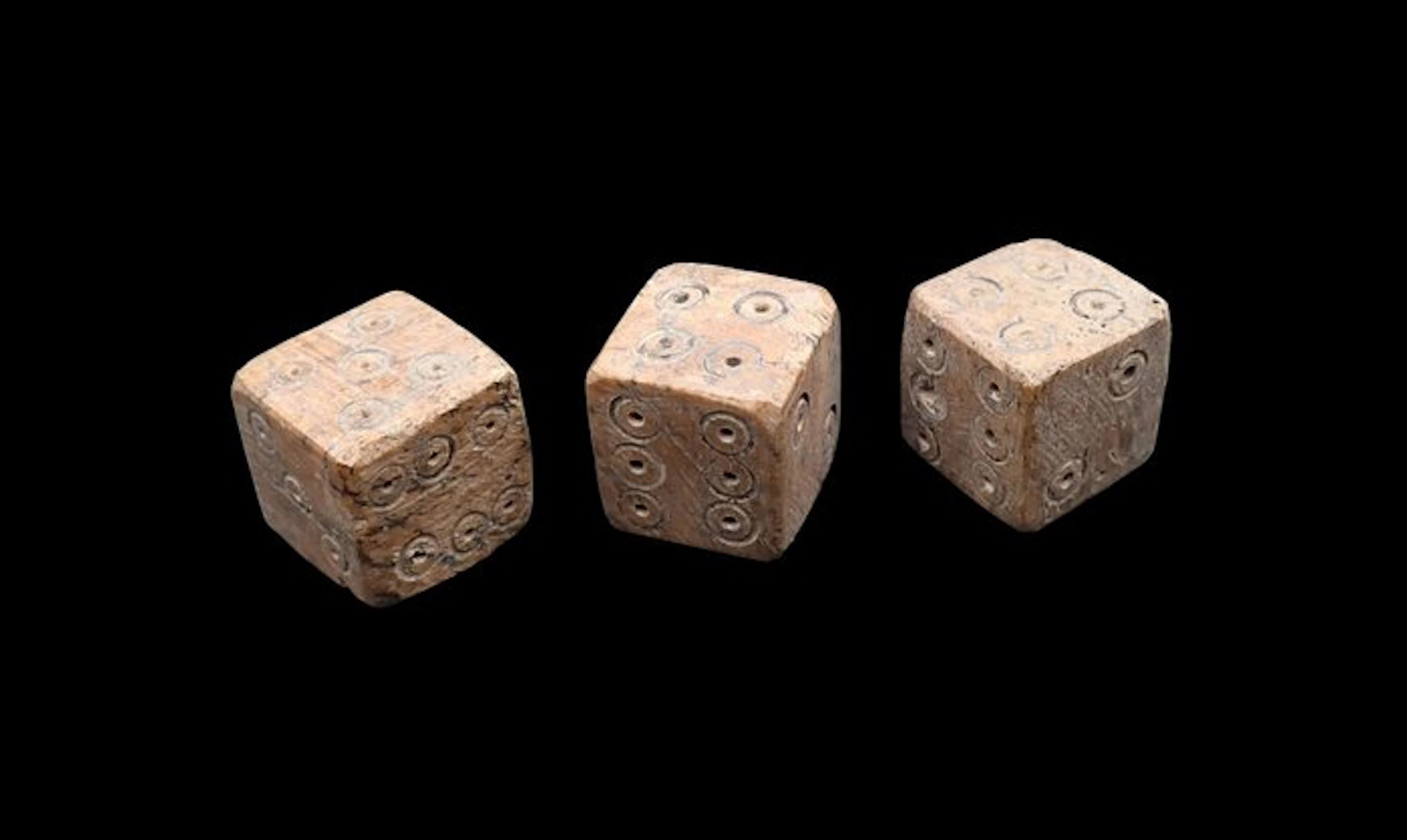 Ancient Roman Bone 3 Roman bone dice - Die - Roman dice...