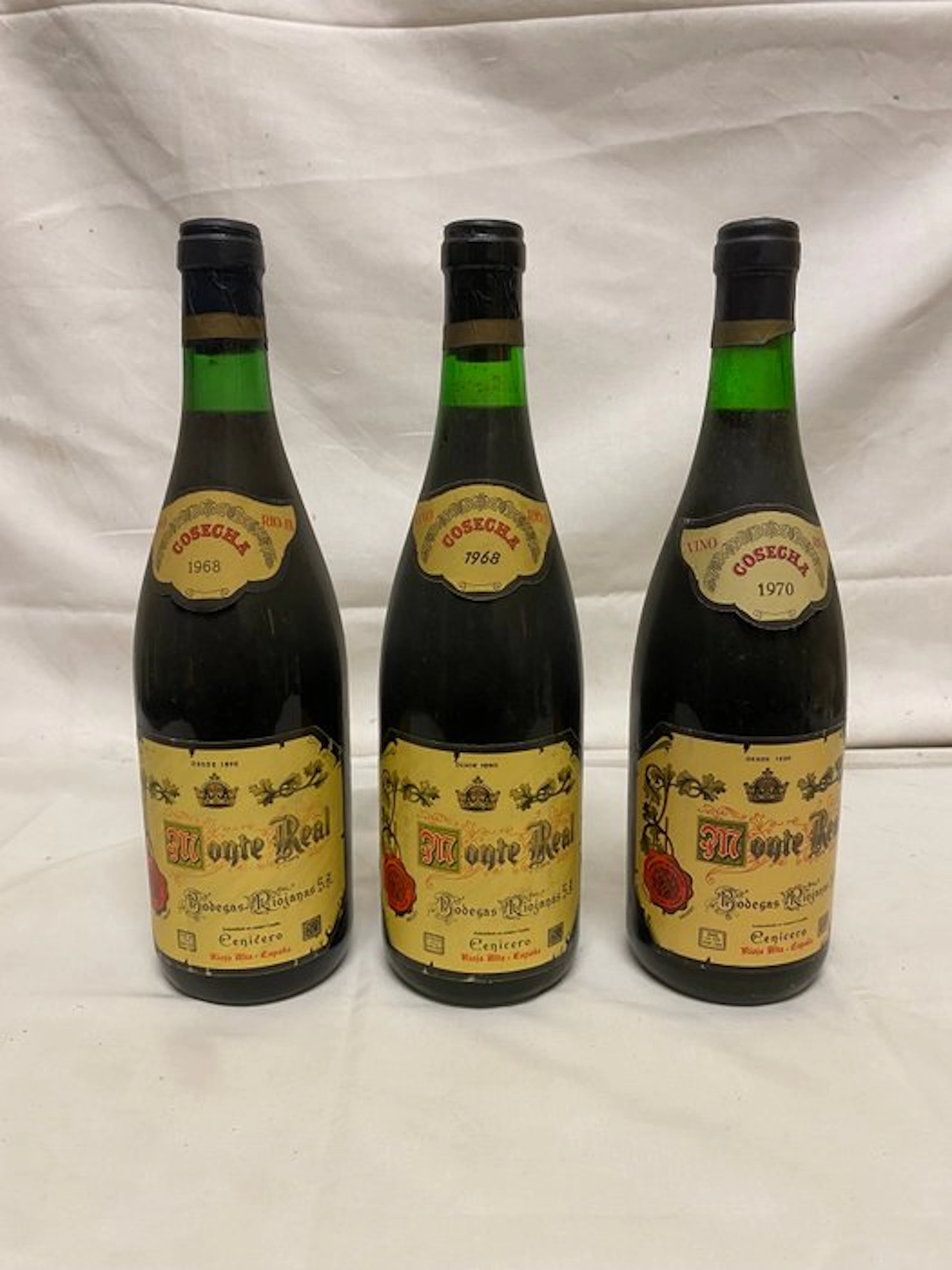 1968 & 19070 Bodegas Riojanas, Monte Real - Rioja Cosecha - 3 Bottles (0.75L)