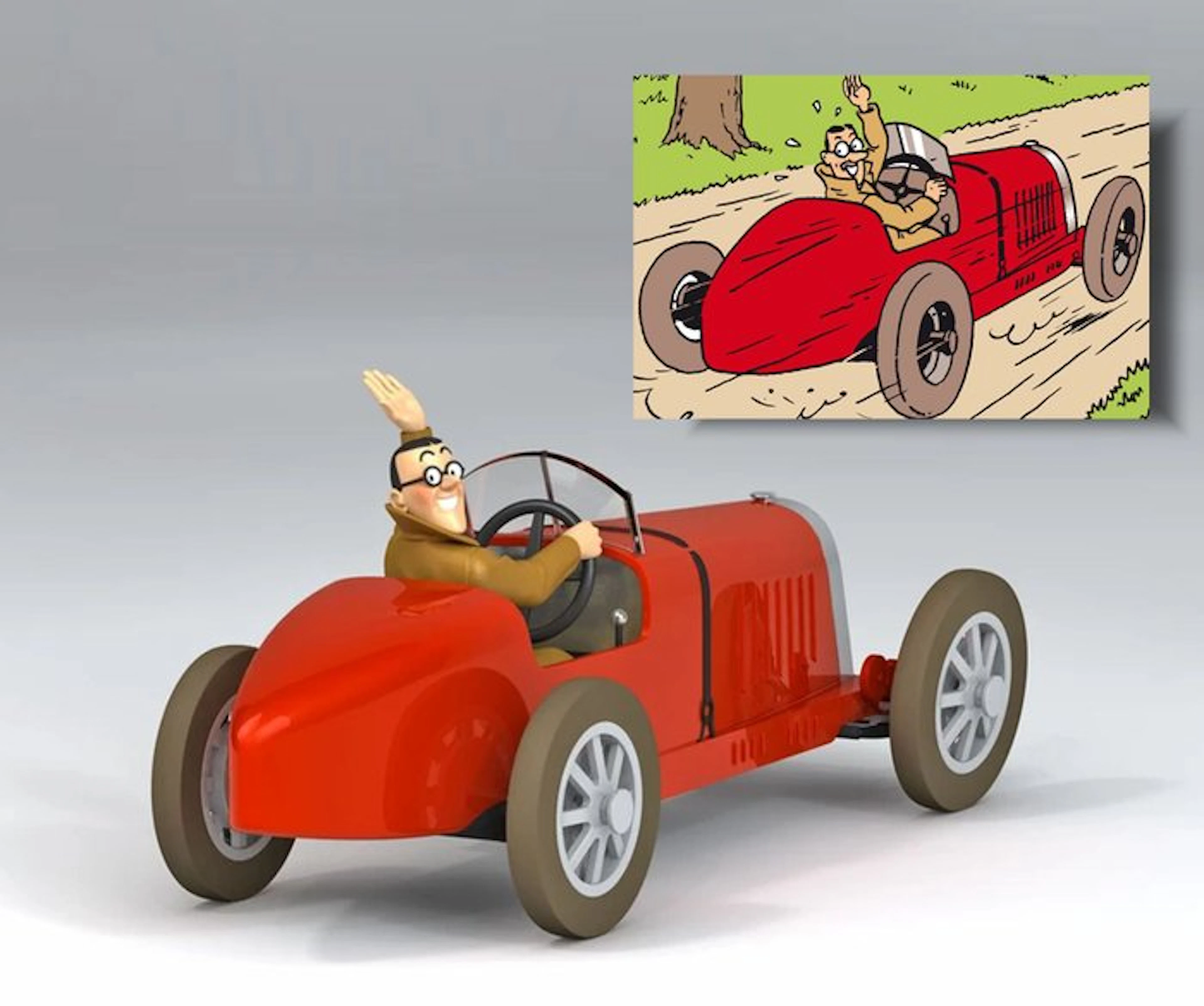 Moulinsart / Hachette - Tintin - 1 - Voiture 1/24 - La...