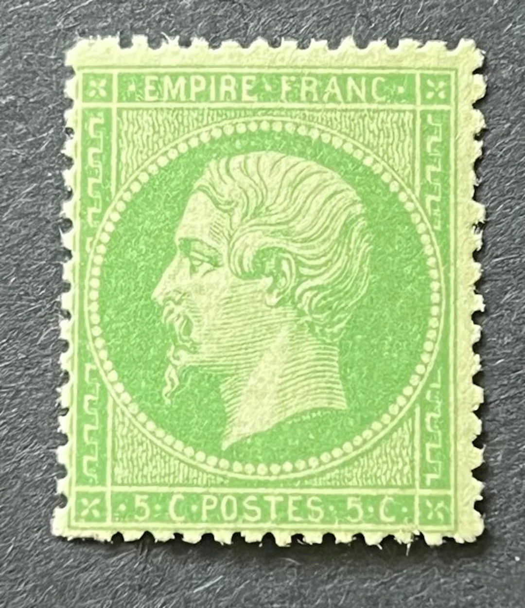 France 1862 - Classic France 5c green Napoleon