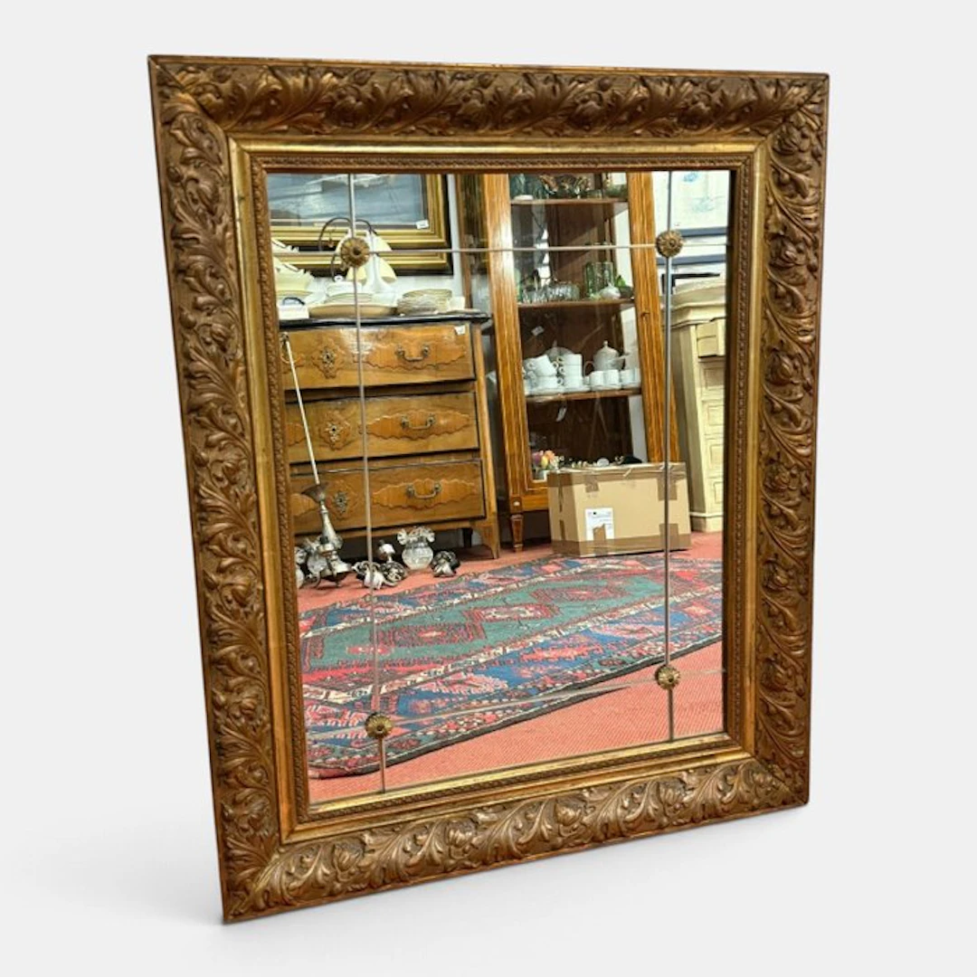 Wall mirror - gilded carved wood - Napoleon III wall mirror