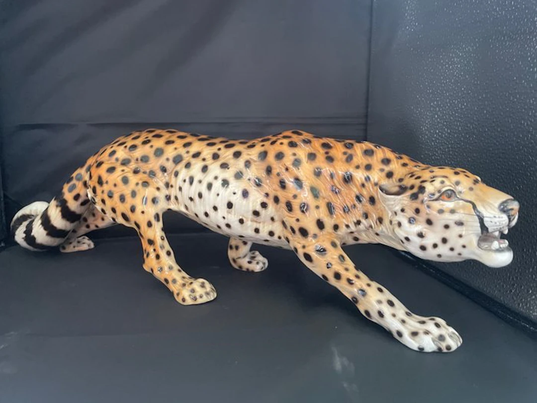 Ronzan - Figurine - Jachtluipaard - Porcelain, Ceramic