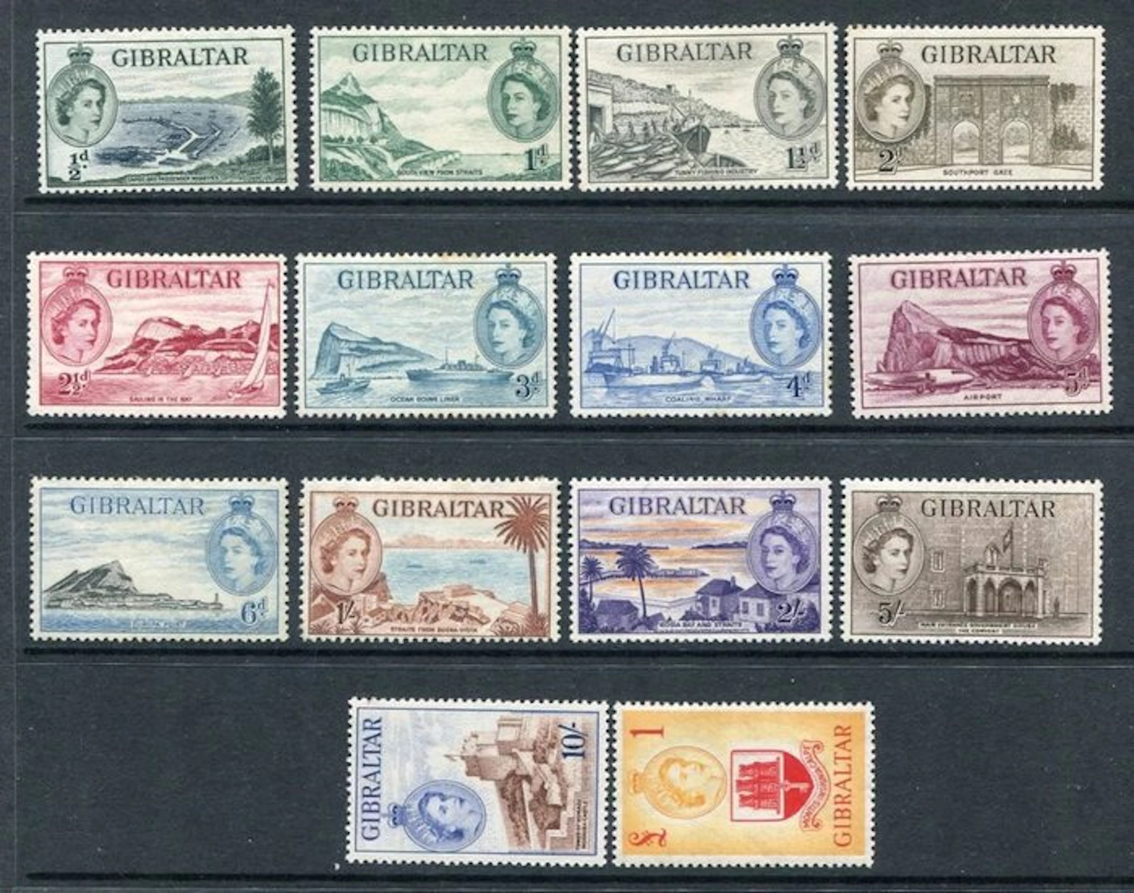 British Commonwealth - Gibraltar 1953/1959 - Complete...