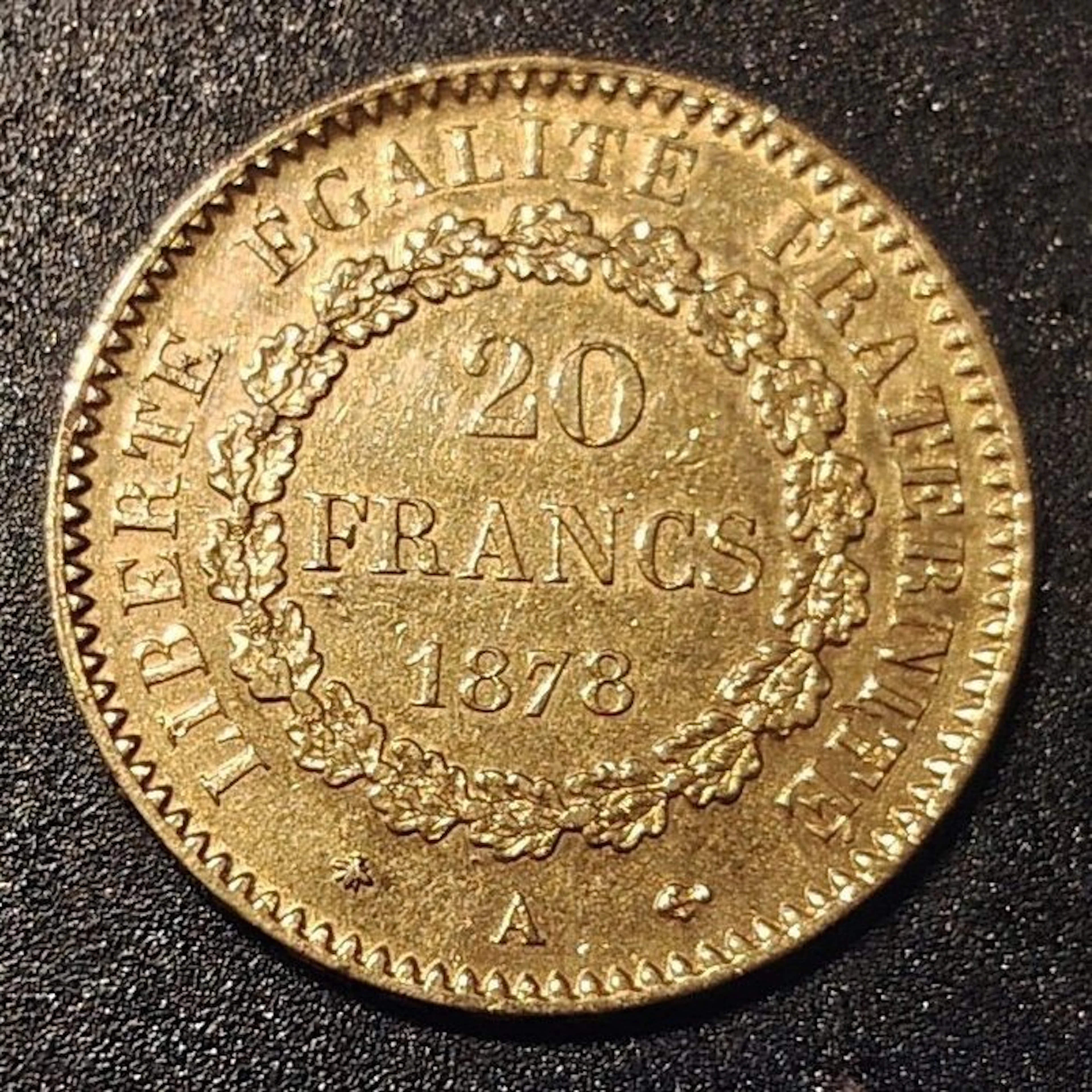 France. 20 Francs 1878-A Génie