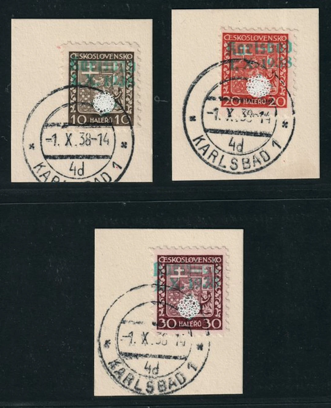 Sudetenland World War II 1938 - Sudetenland KARLSBAD 2-5