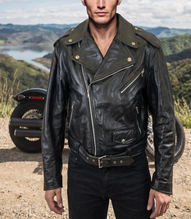 TERMINATOR 2 Biker Jacket Leather Racing Bomber Exclusive...
