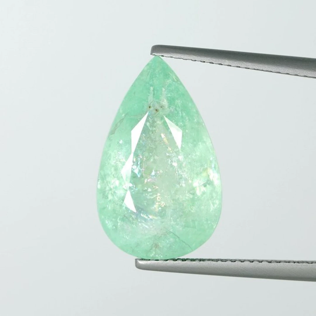 1 pcs Green Tourmaline paraiba - 13.63 ct - International...