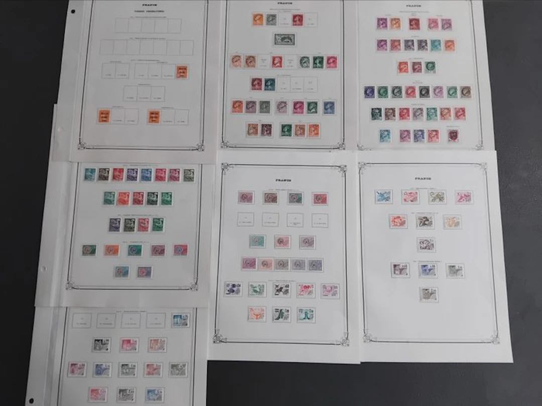 France 1921/1982 - Collection of pre-obliterated stamps...