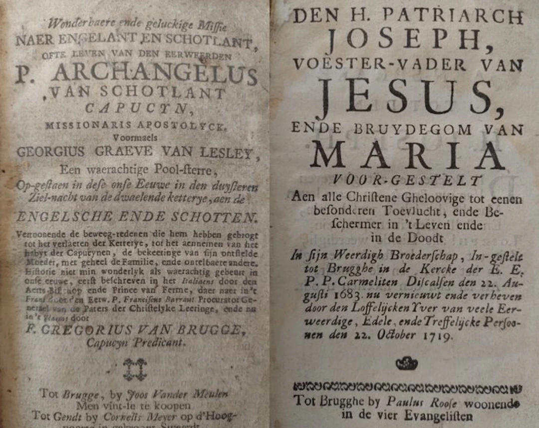 varia - 2 hagiografieën uit Brugge - 1686-1719